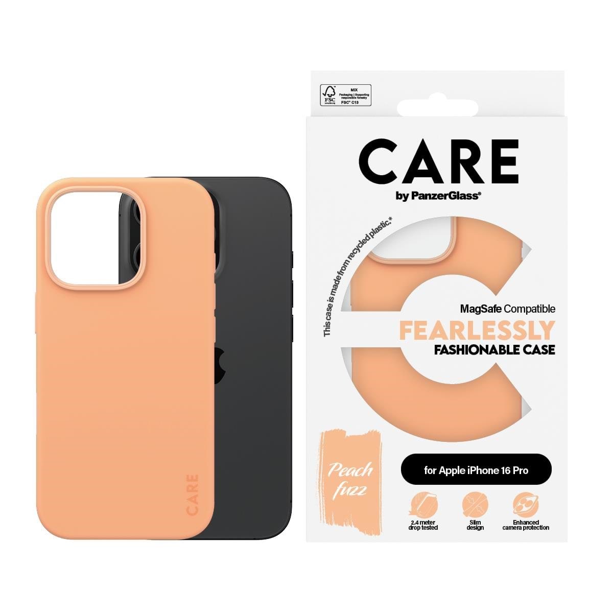 Care by Panzerglass Case Fashion Peachy Magsafe Iphone 16 Pro - Handys Cover Cases