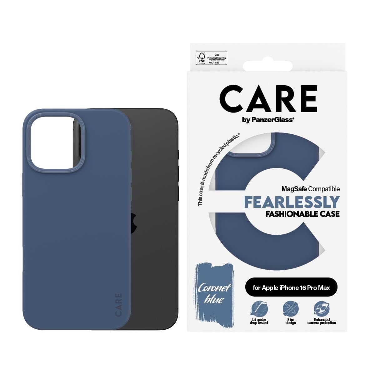 Care by Panzerglass Case Fashion Blue Magsafe Iphone 16 Pro Max - Handys Cover Cases