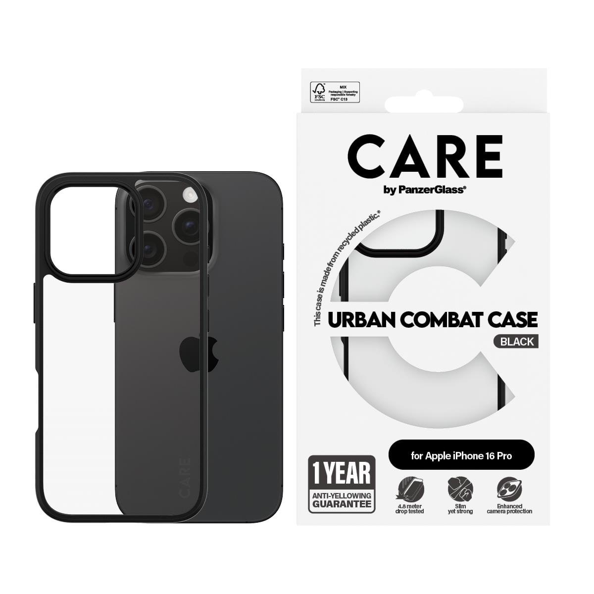 Care by Panzerglass Case Flagship Urban Combat Iphone 16 Pro - Handys Cover Cases