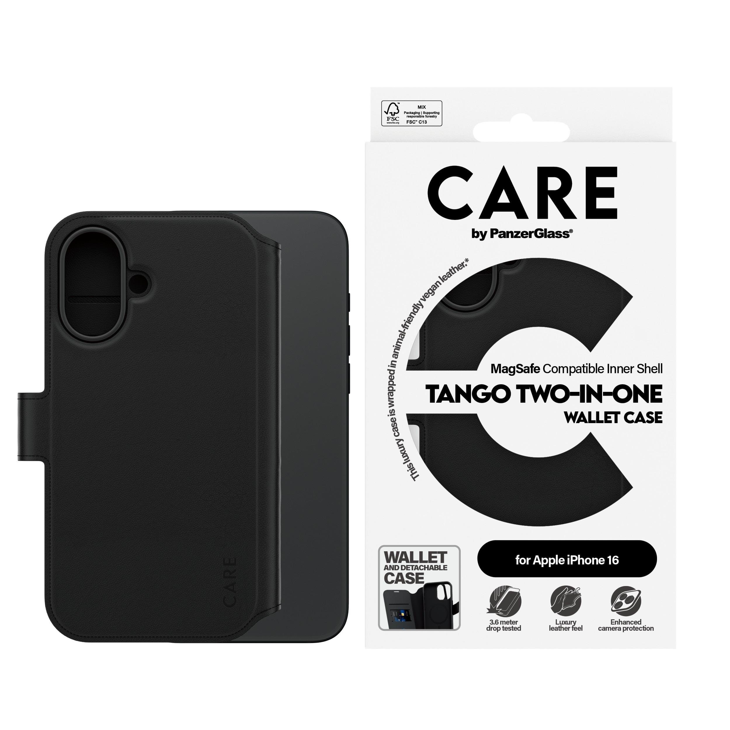 Care by Panzerglass Case Feature Tango Two-in-one Wallet Case Iphone 16 - Handys Cover Cases