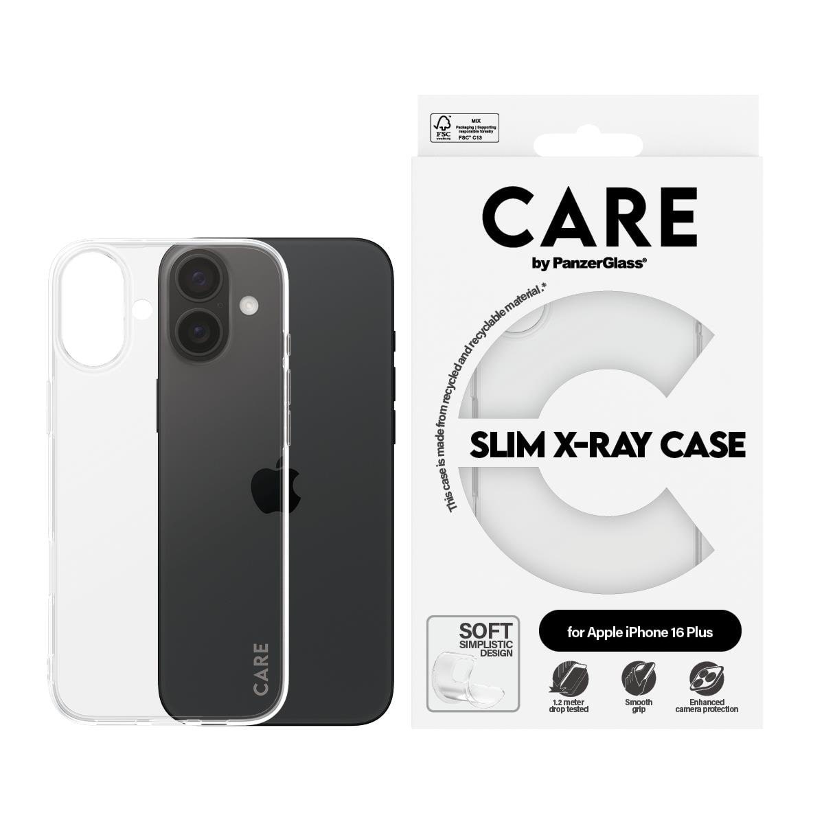 Care by Panzerglass Case Fashion X-ray Soft Basic Iphone 16 Plus - Handys Cover Cases Panzer1443