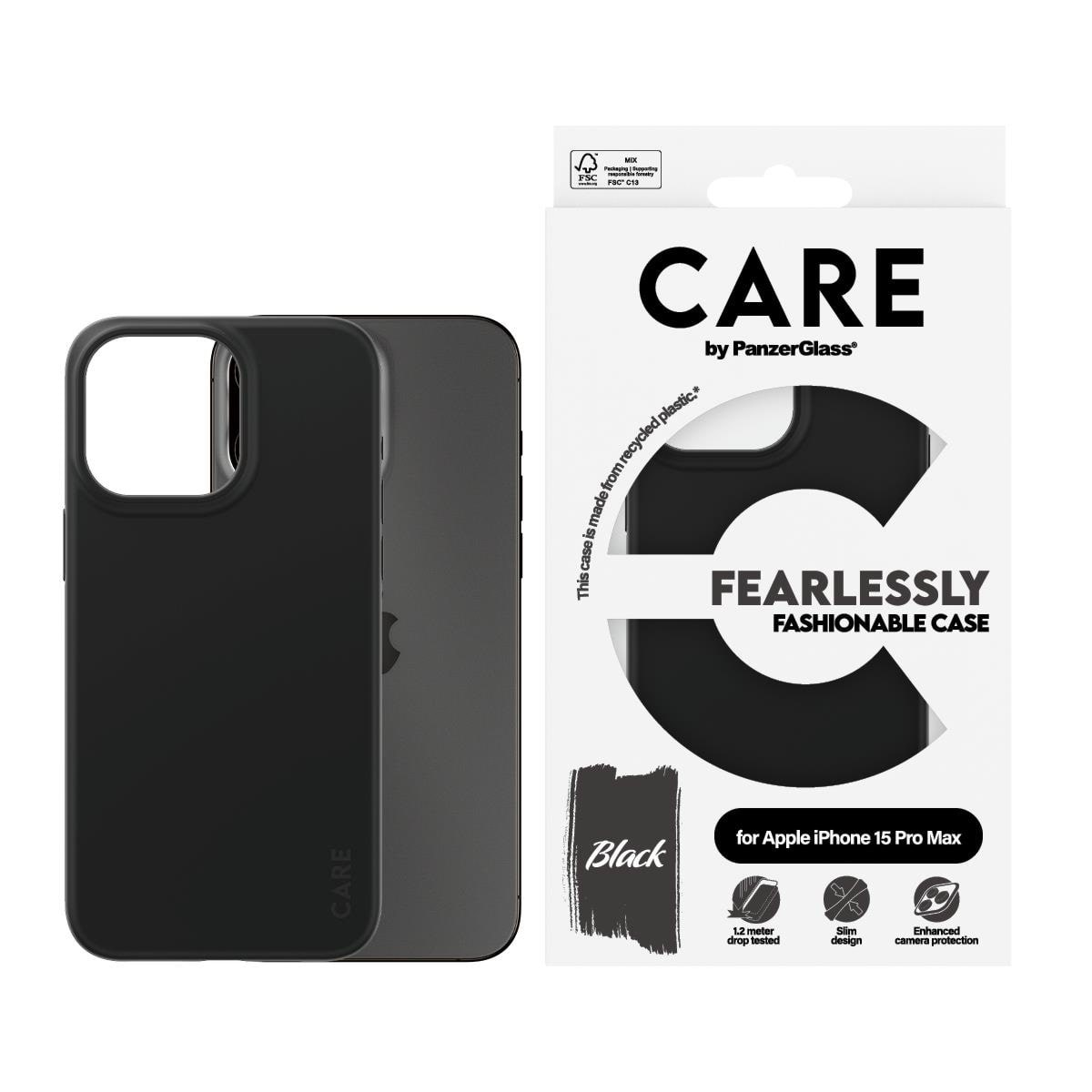 Care by Panzerglass Fashionable Case Black Iphone 15 Pro Max - Handys Cover Cases
