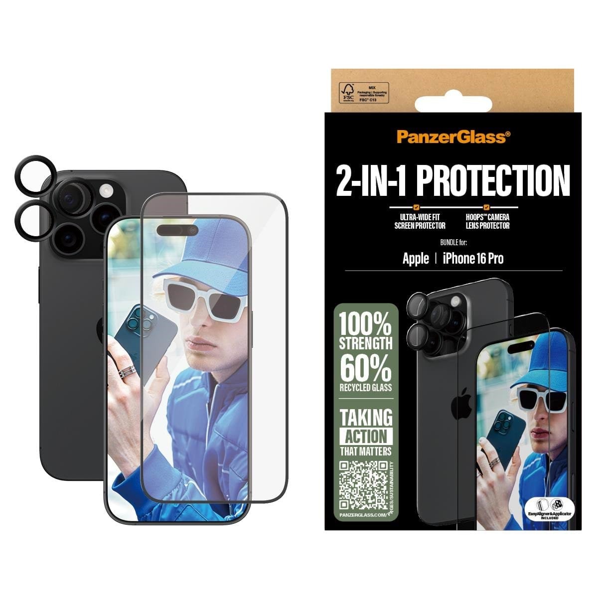 Panzerglass 2-in-1 Bundle Iphone 16 Pro - Handys Anderes Zubehoer