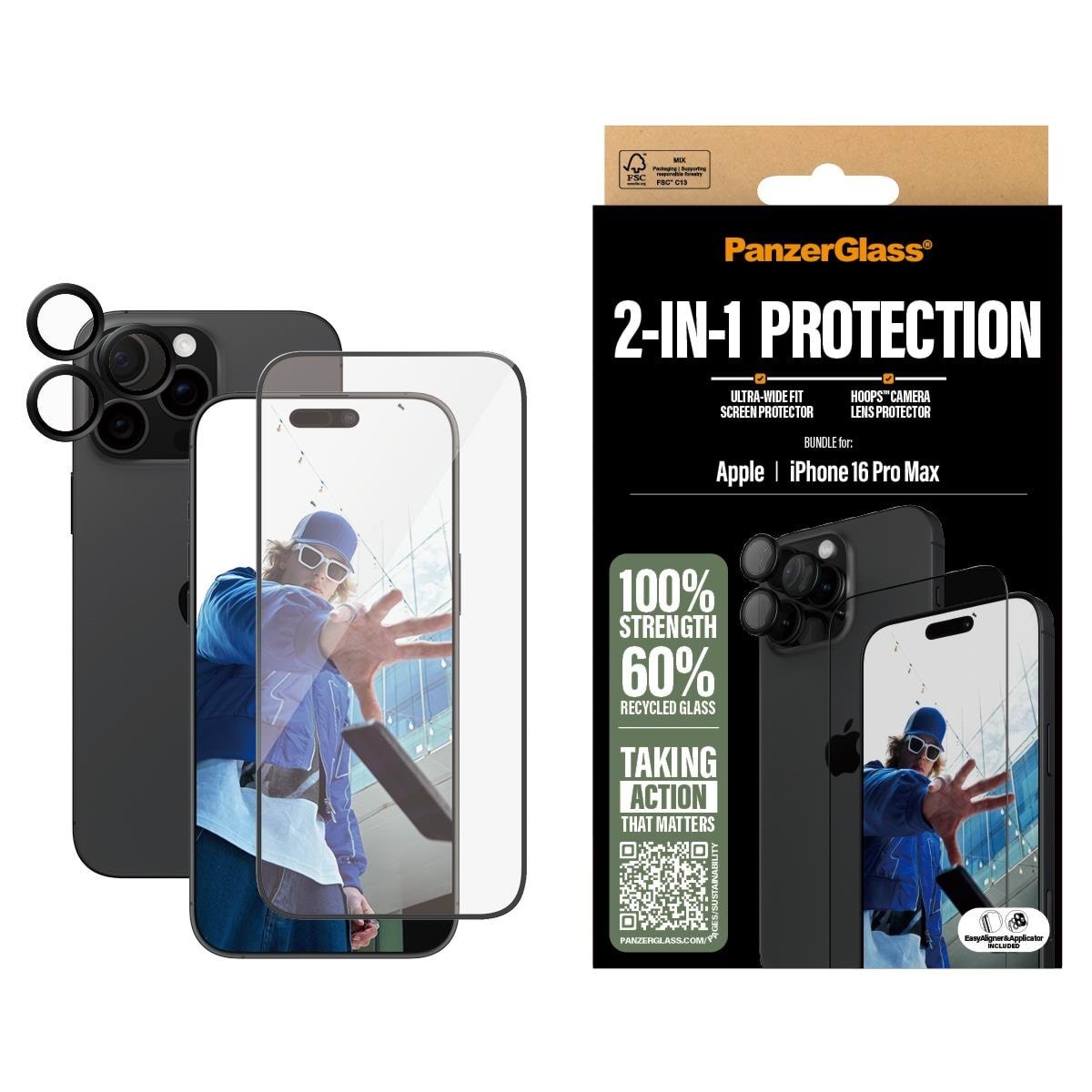 Panzerglass 2-in-1 Bundle Iphone 16 Pro Max - Handys Anderes Zubehoer