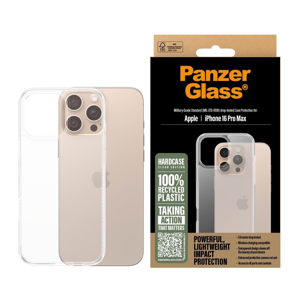 Panzerglass Hardcase Transparent Iphone 16 Pro Max - Handys Cover Cases
