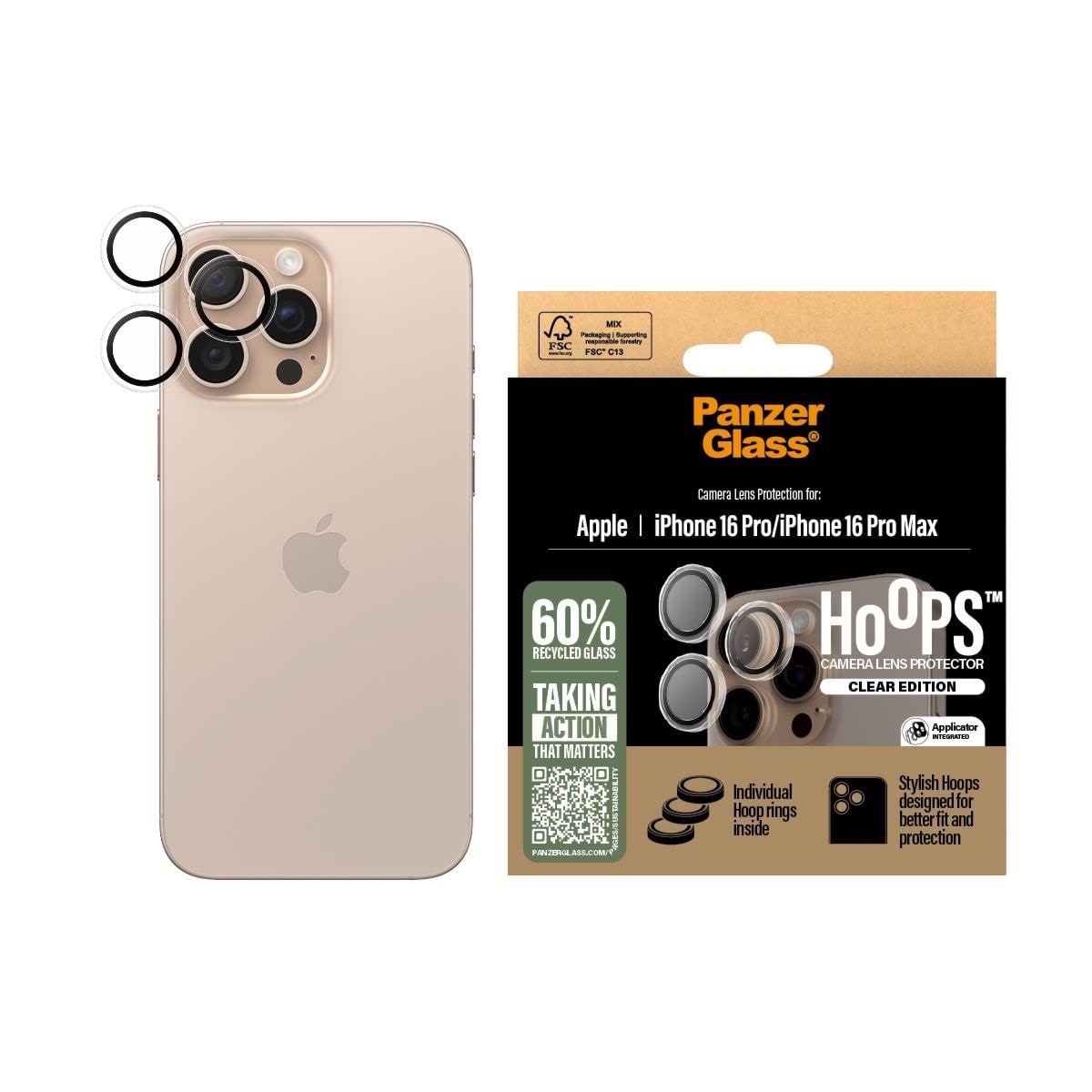 Panzerglass Hoops Transparent Lens Protector Iphone 16 Pro | 16 Pro Max - Handys Anderes Zubehoer