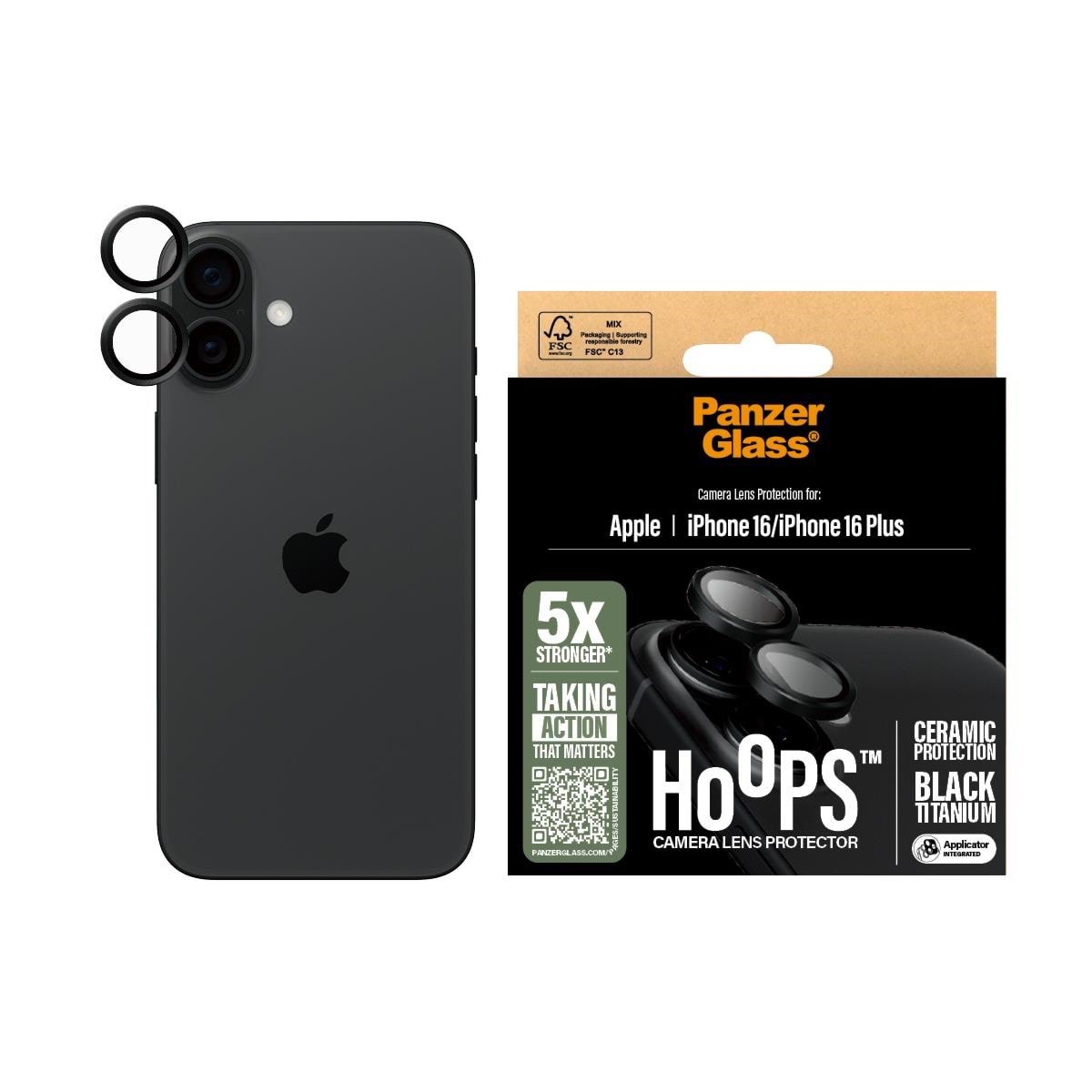 Panzerglass Hoops Ceramic Lens Protector Iphone 16 | 16 Plus - Handys Anderes Zubehoer Panzer1281