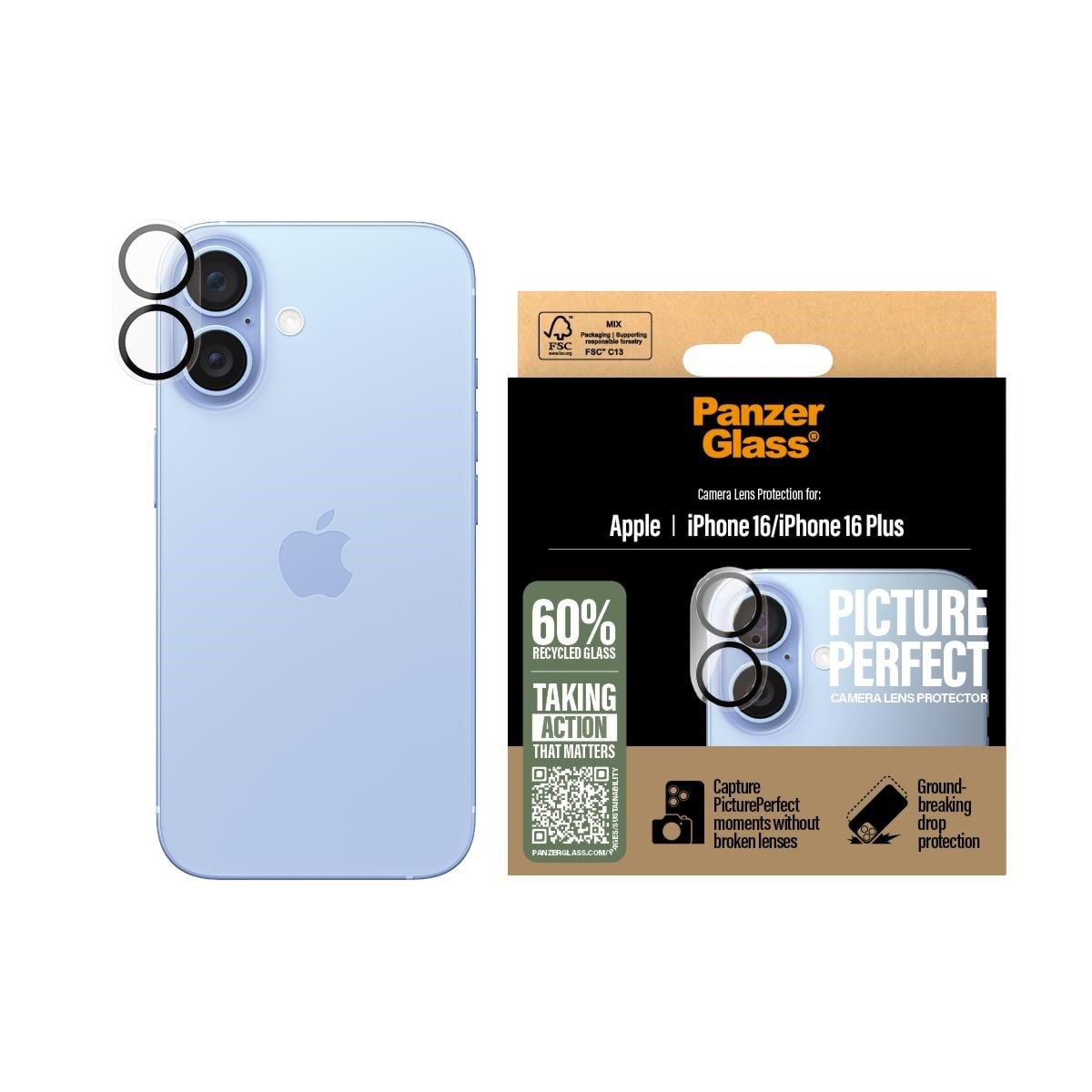 Panzerglass Pictureperfect Lens Protector Iphone 16 | 16 Plus - Handys Anderes Zubehoer Panzer1279