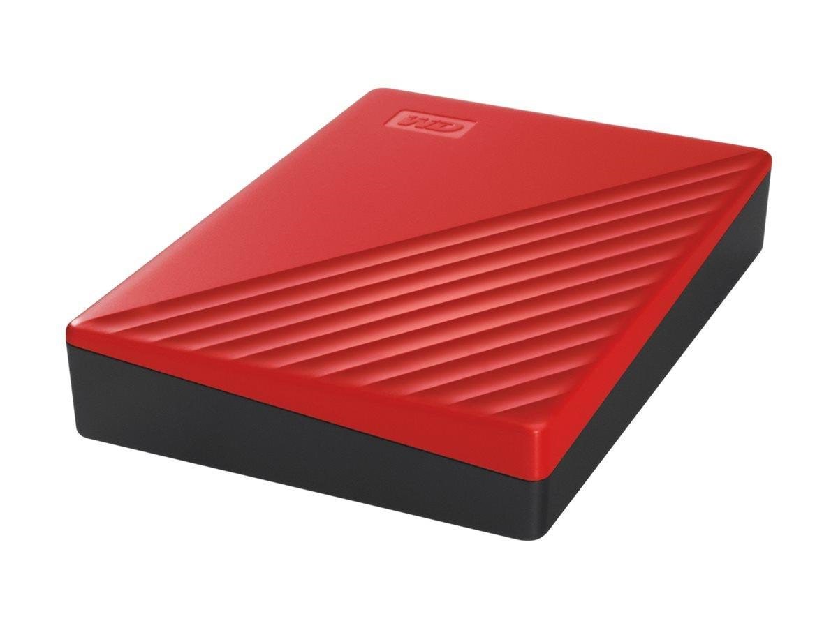 WD My Passport - Extern Festplatte - 4tb - Rot - Festplatten Extern - Festplatte