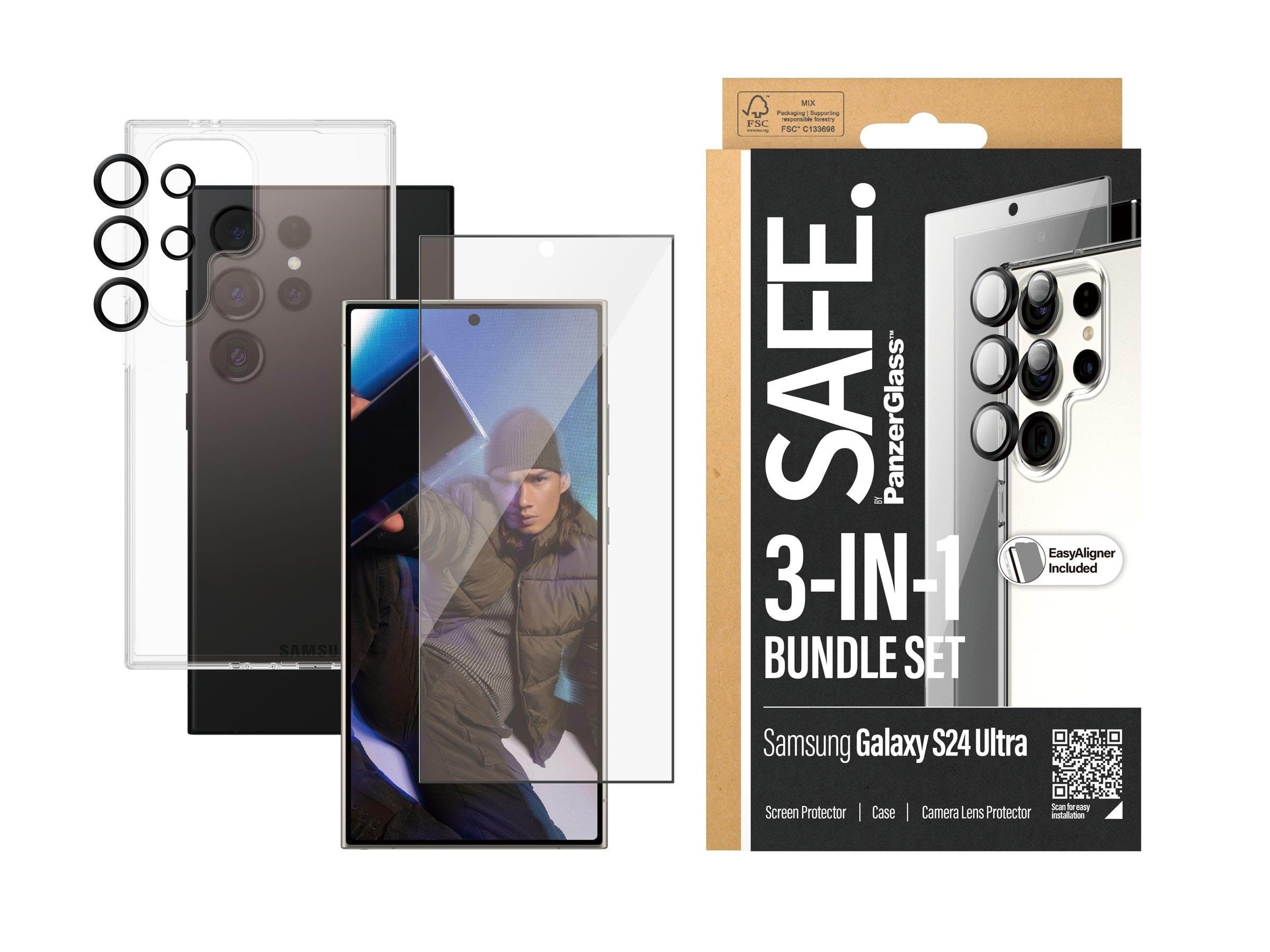 Safe by Panzerglass 3-in-1 Pack Samsung Galaxy S24 Ultra - Handys Cover Cases