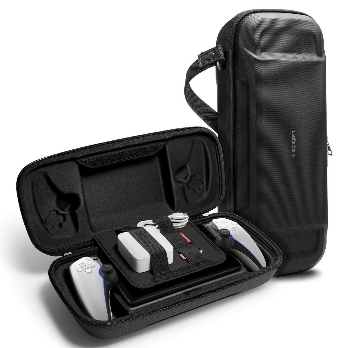Spigen Rugged Armor Pro Pouch - Black - Sony Playstation Portal - Miscellaneous Zubehör Für Spielkonsole - Playstation Portal - Gaming Zubehoer