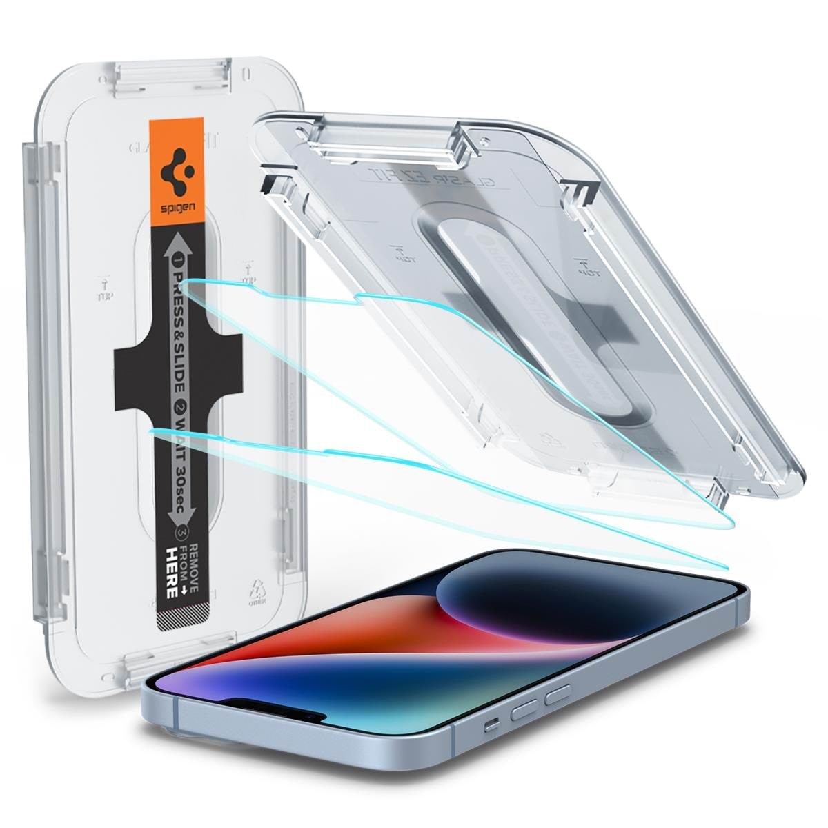 Spigen Glass tR EZ Fit HD 1 Pack Opensensor -Iphone16e/14/13/13 Pro - Handys Schutzfolie