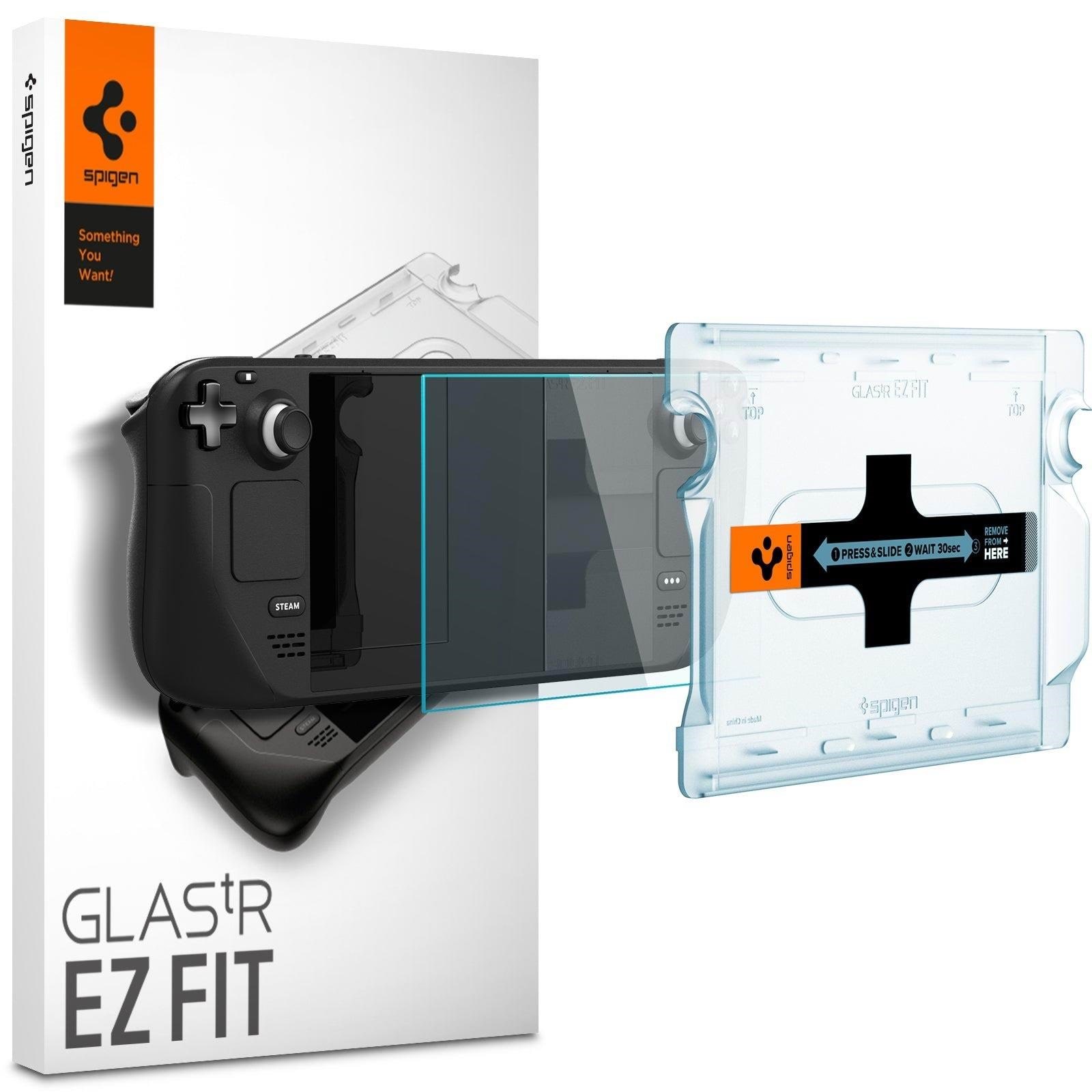 Spigen Glass tR EZ Fit 1 Pack - Steam Deck - Miscellaneous Zubehör Für Spielkonsole - Steam Deck - Gaming Zubehoer