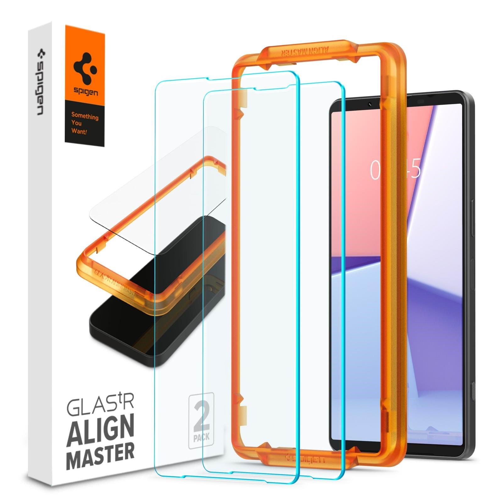 Spigen Glass tR Alignmaster 2 Pack - Sony Xperia 1 VI - Handys Schutzfolie Agl08271