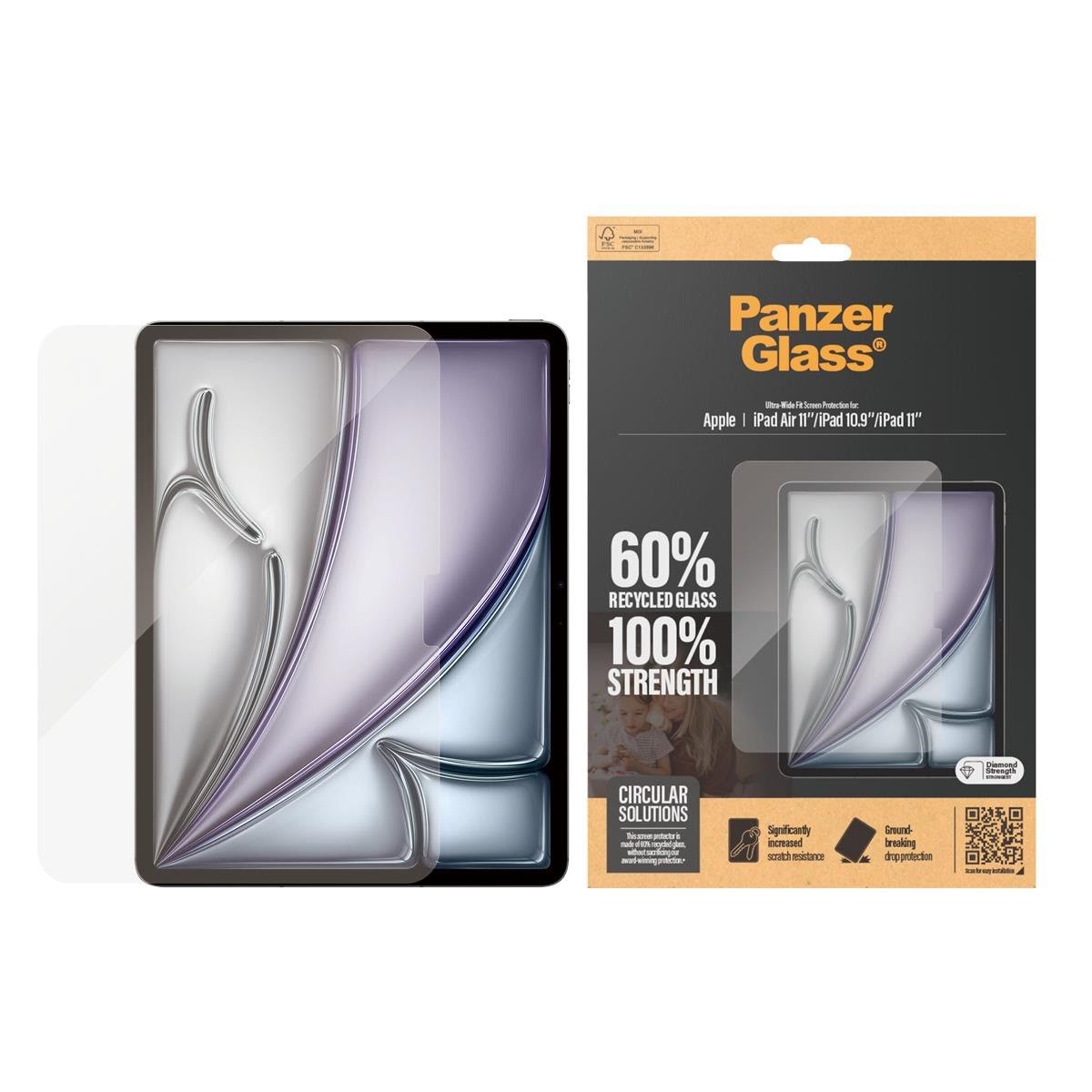 Panzerglass Screen Protector Ipad Air 11'' (2024-2026) | Ipad 11'' (2025-2026) | Ipad 10.9'' (2022) | Ultra-wide Fit - Tablets Anderes Zubehoer