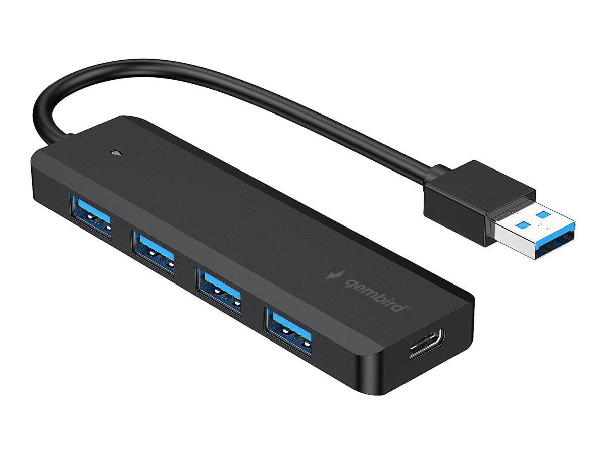 Gembird Uhb-u3p4p-02 - Hub - 4 Ports Usb-hubs - Usb 3.2 - 4 - Schwarz - Usb Hubs