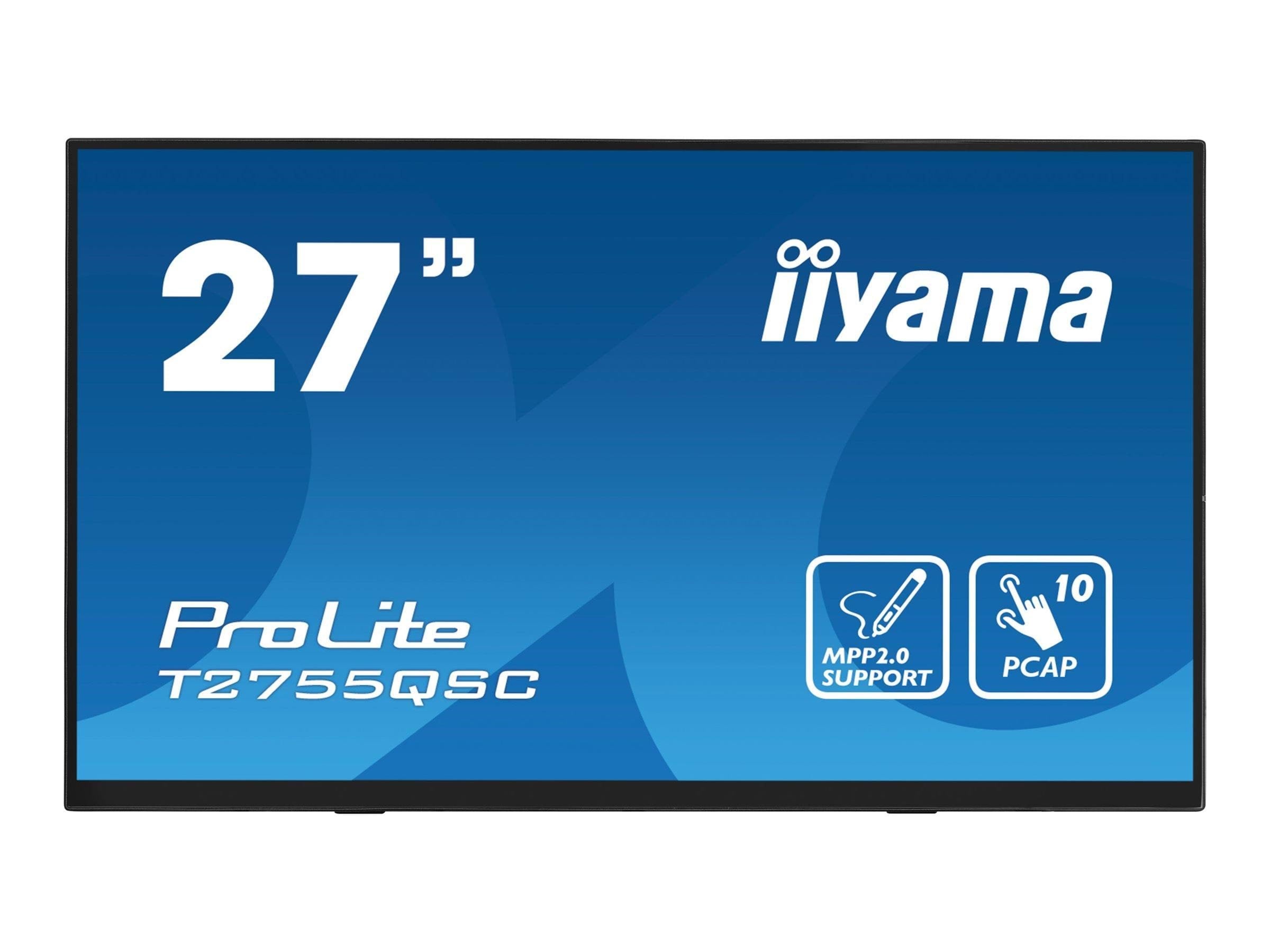 27" Iiyama T2755qsc-b1 - 2560x1440 (Qhd) - 75hz - Ips - Bildschirm