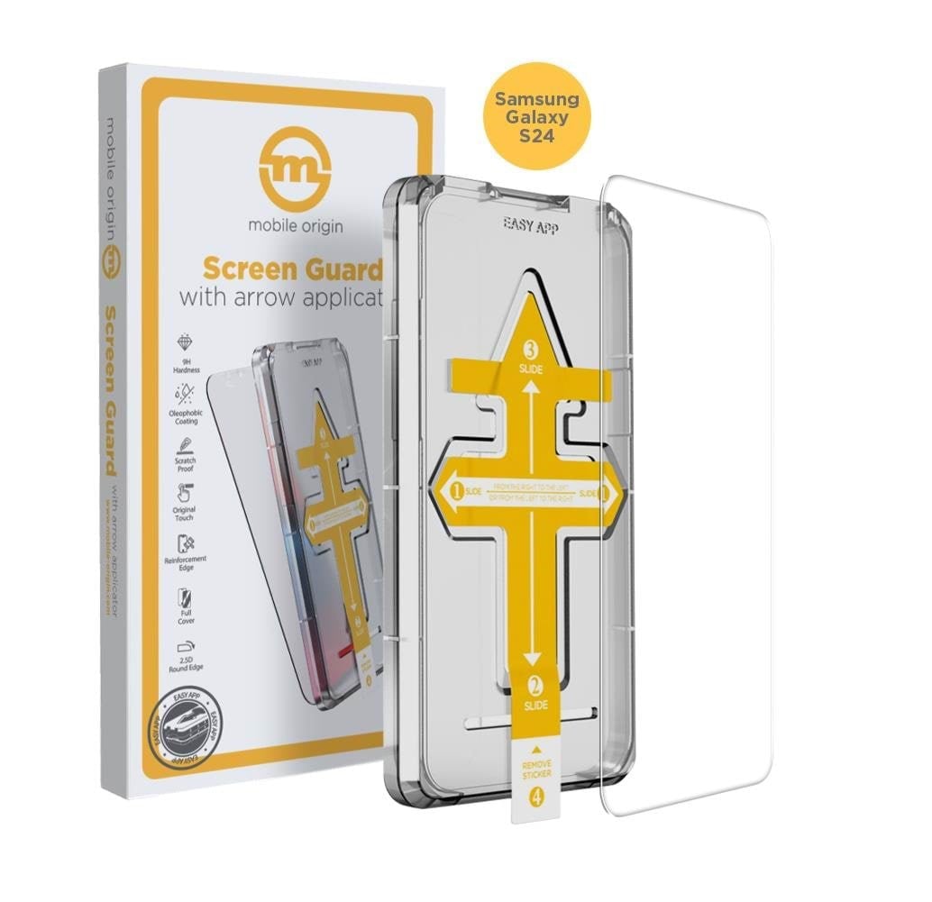Mobile Origin Screen Guard With Arrow Applicator - Samsung Galaxy S24 - Handys Schutzfolie Sgz-gs24