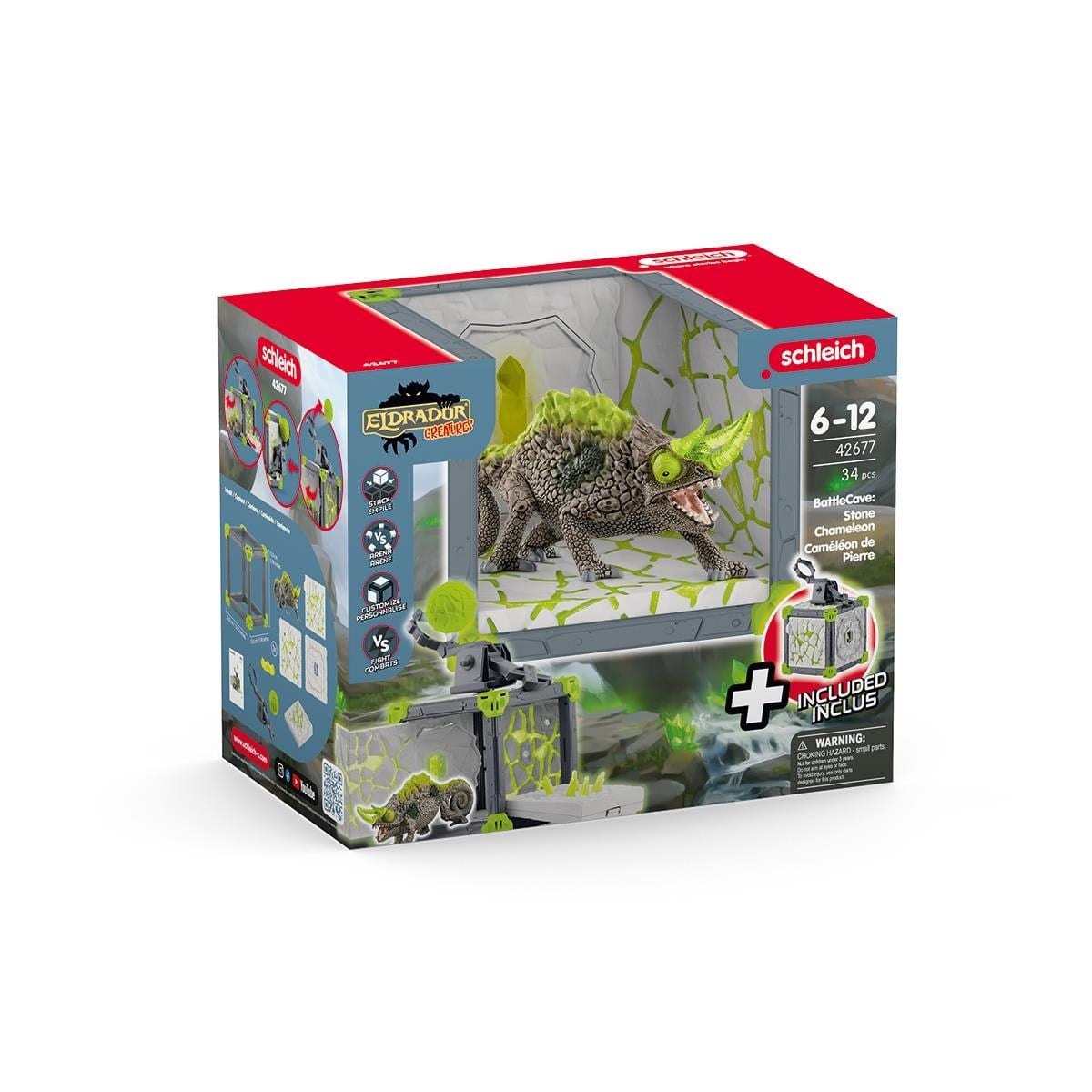 Schleich Eldrador Battlecave Stone Chameleon 42677