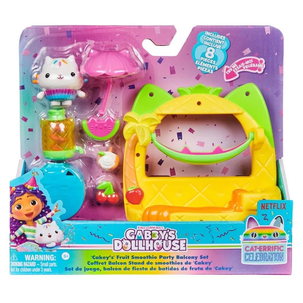Gabby's Dollhouse Cakey’s Fruit Smoothie Balcony Playset - Dolls Accessories 6071359