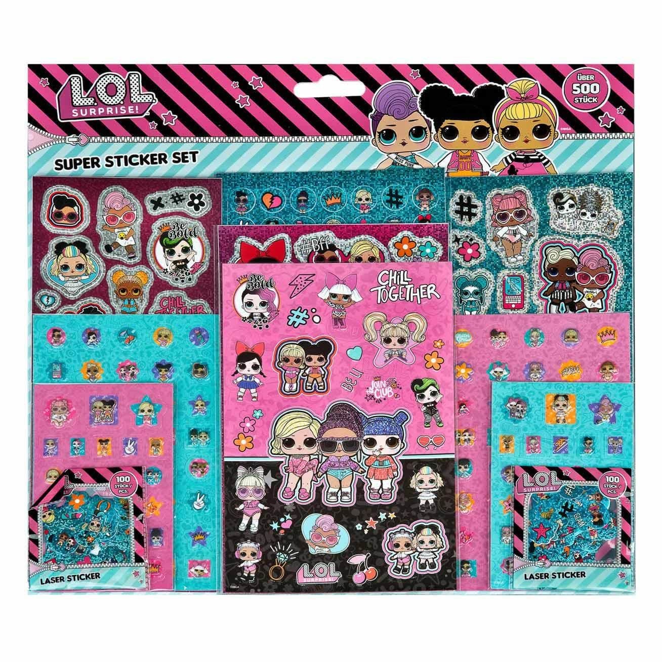 L.O.L. L.O.L Surprise! Super Sticker Set 500pcs. - Kreativ Spiele