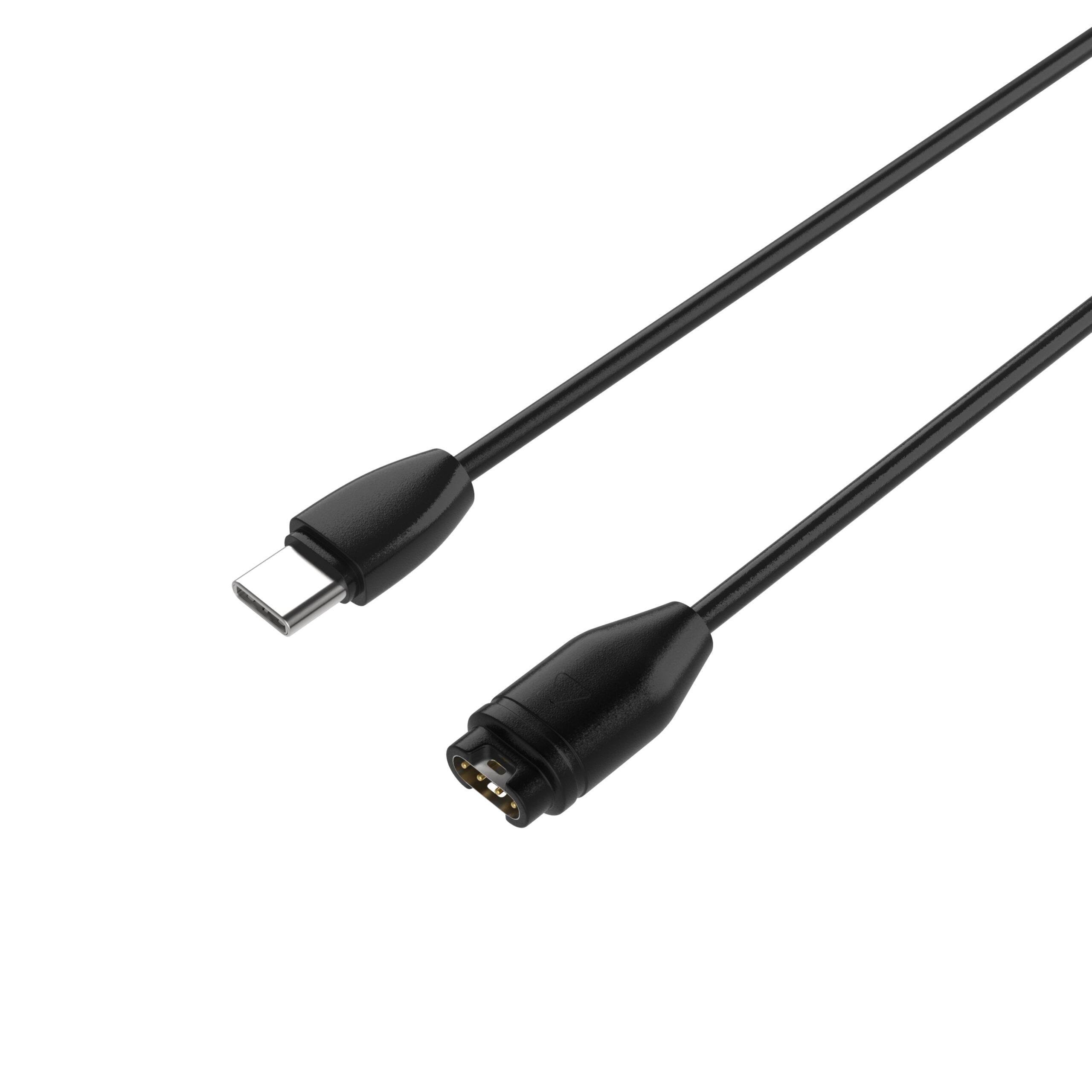 Fixed Usb-c Charging Cable For Garmin Smartwatch Black - Smartwatch Accessories