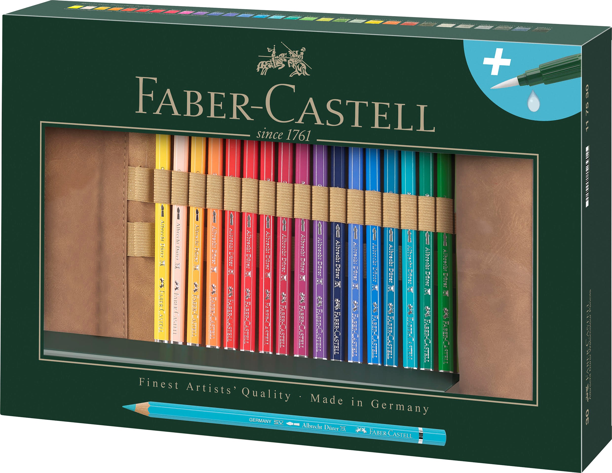 Faber-castell Aquarellstift A.Dürer 30er Stifterolle - Utensilien Zum Schreiben Und Zeichnen 117530
