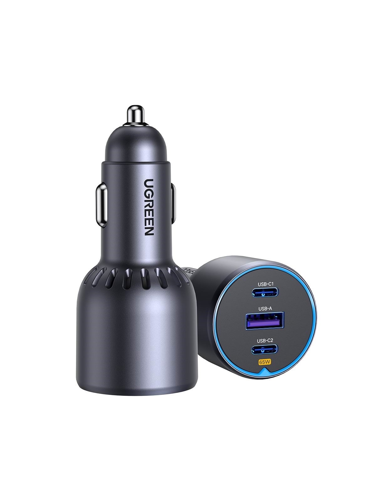 Ugreen 75w 3-port Fast Car Charger - Handys Adapter Und Ladegeraete