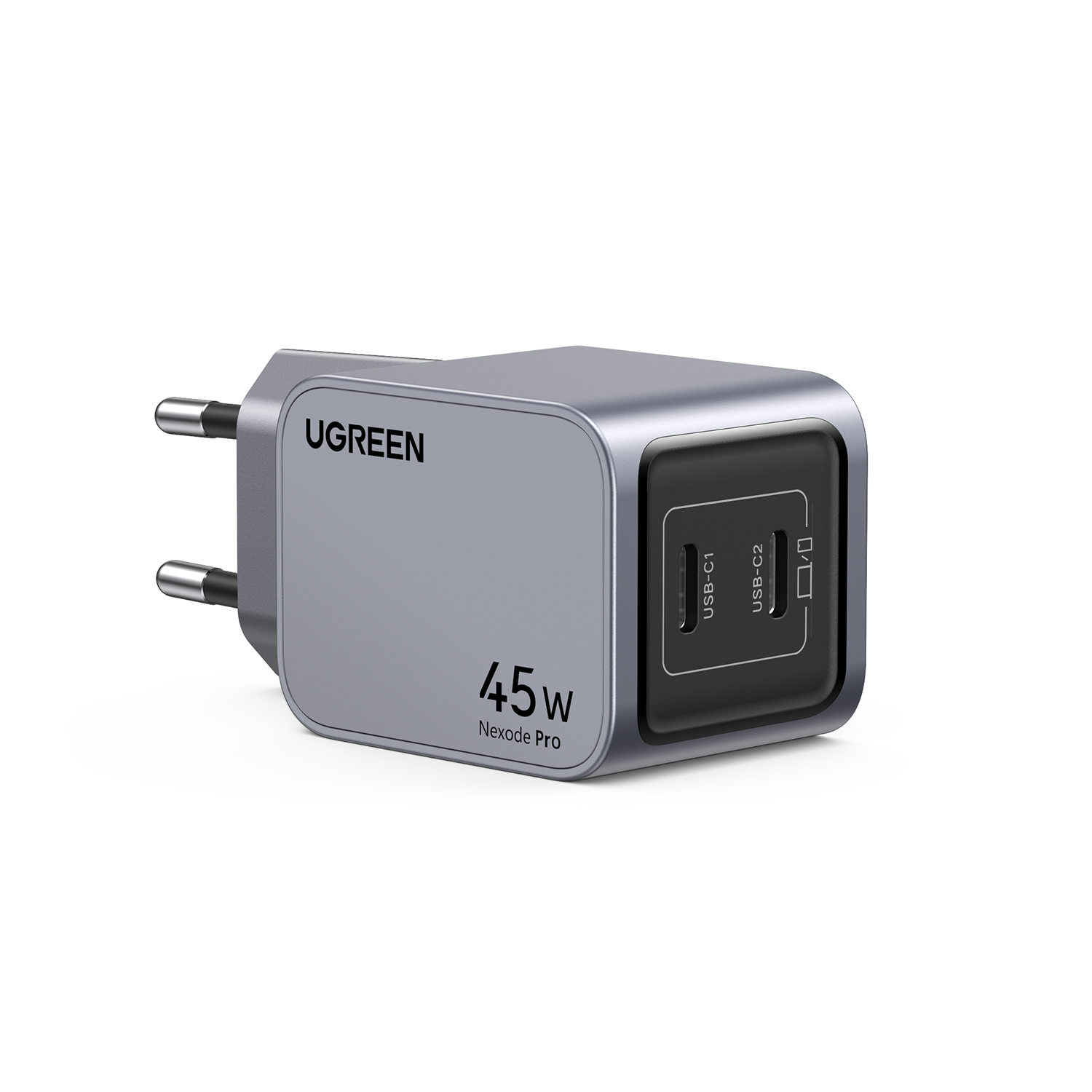 Ugreen Nexode Pro 45w Dual Usb-c Gan Fast Charger - Black - Handys Adapter Und Ladegeraete 35008