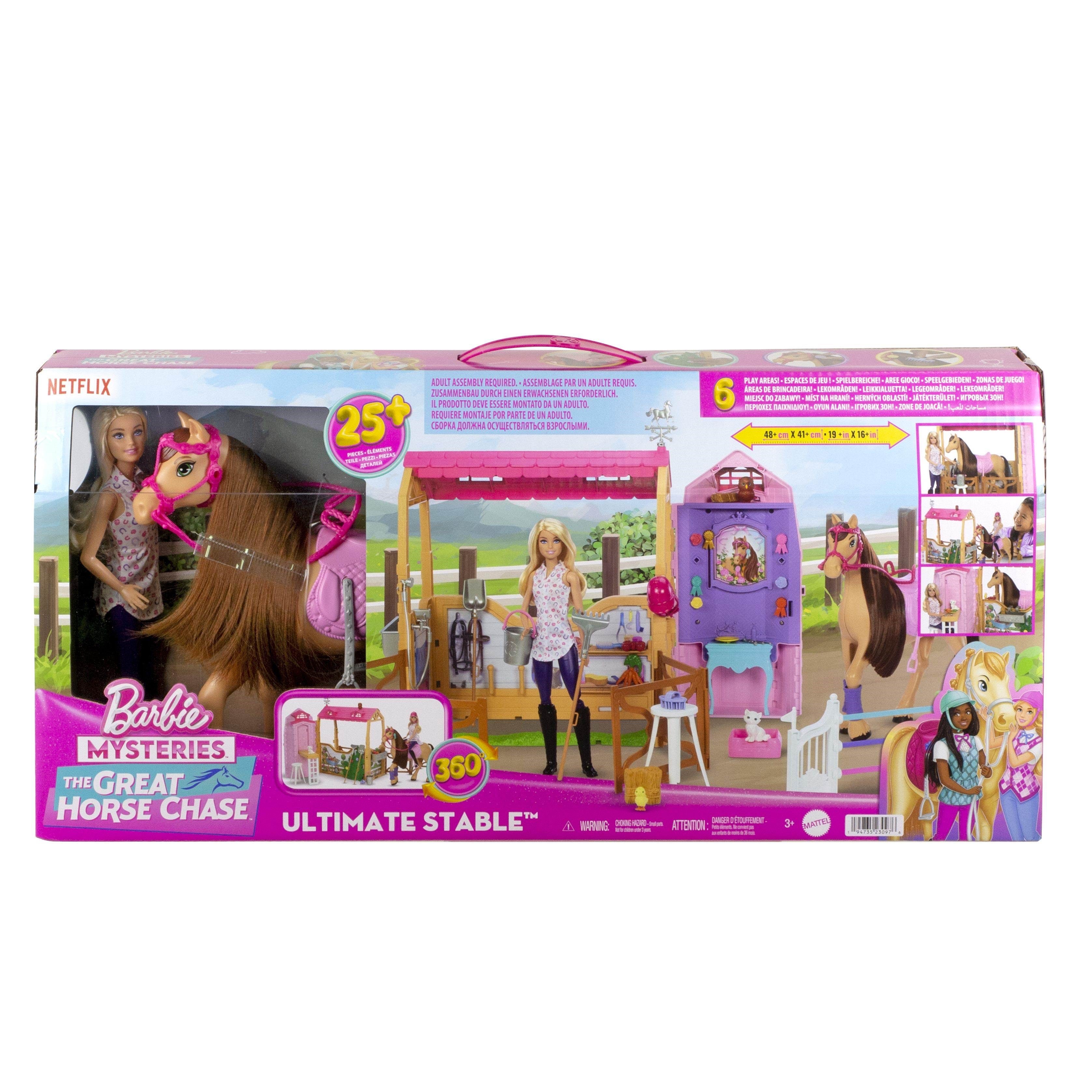 Barbie Mysteries The Great Horse Chase Ultimate Stable Playset - Dolls Accessories