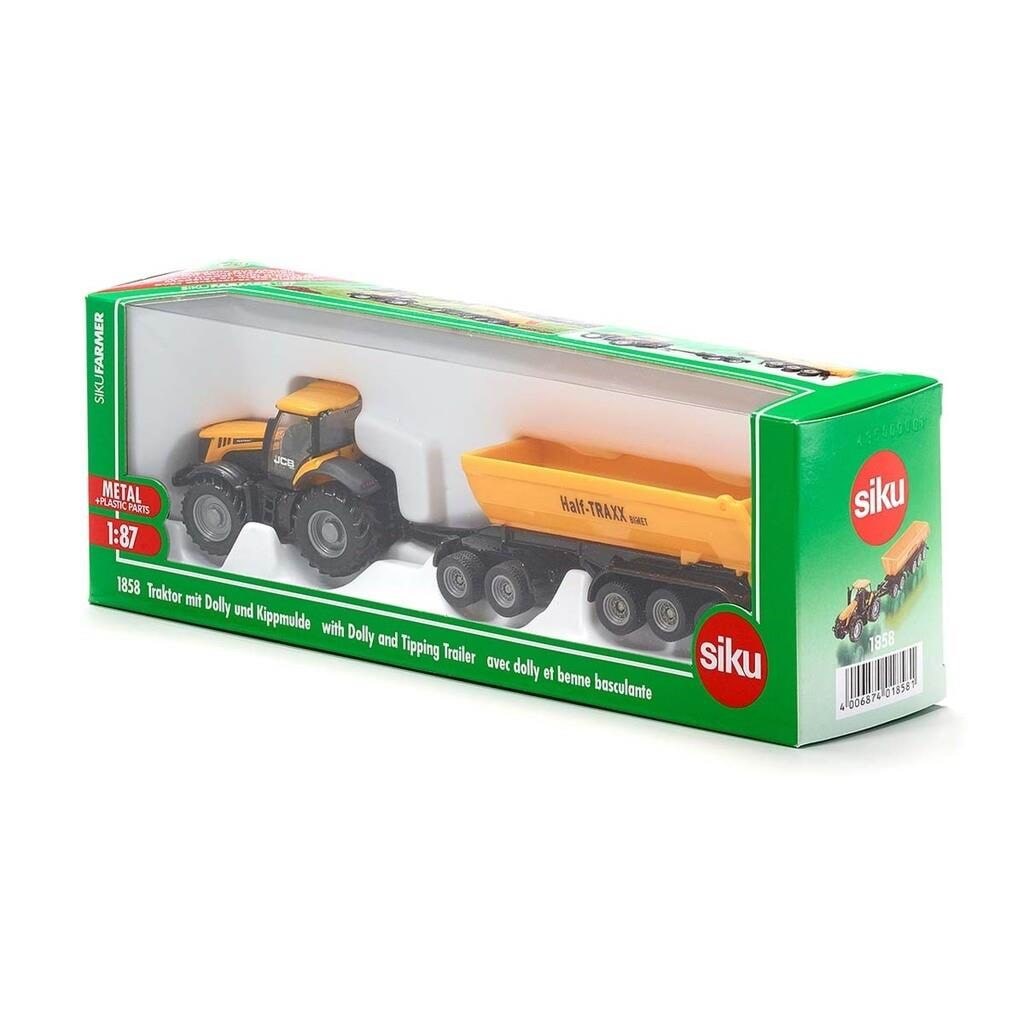 Siku 1:87 Jcb With Dolly And Tipping Trailer - Spielzeugauto 313-1858