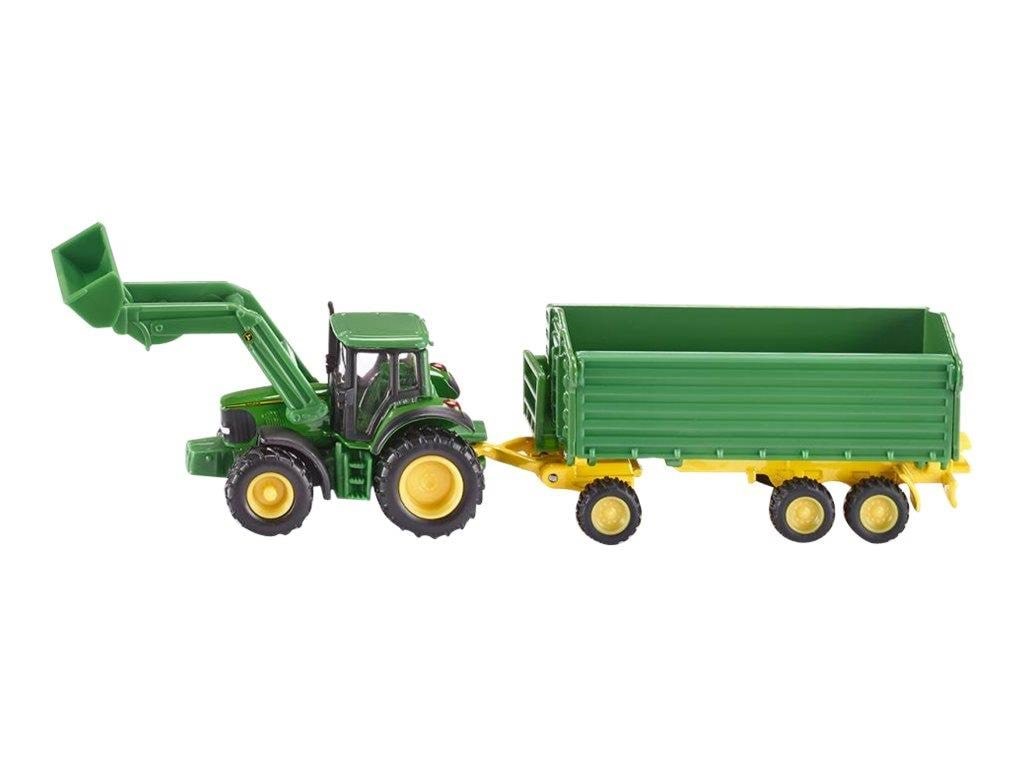 Siku Siku 1:87 John Deere Mit Frontlader Und Anhänger - Spielzeugauto