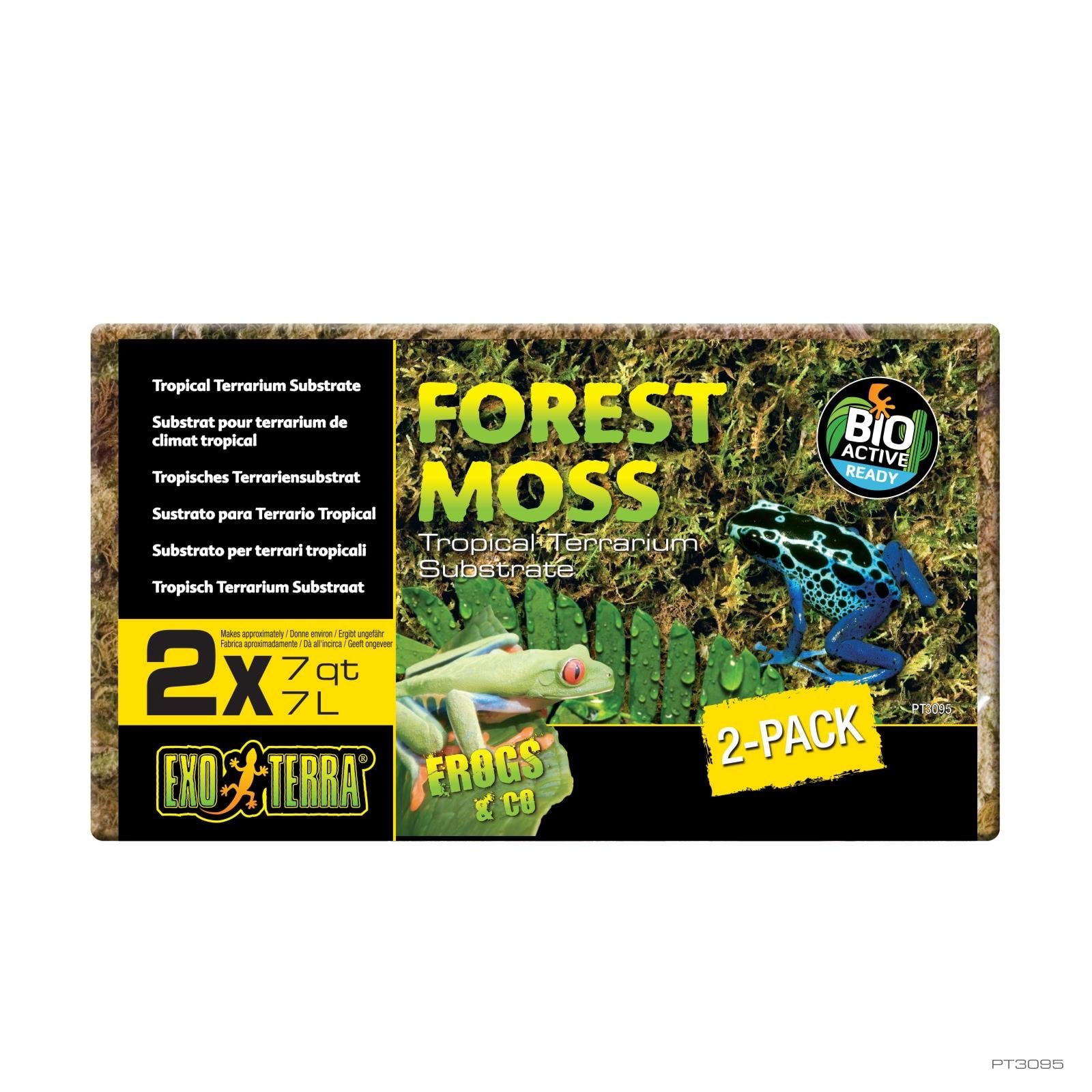 Exo Terra Forest Moss 2 x 7 Ltr - Habitat Dcor