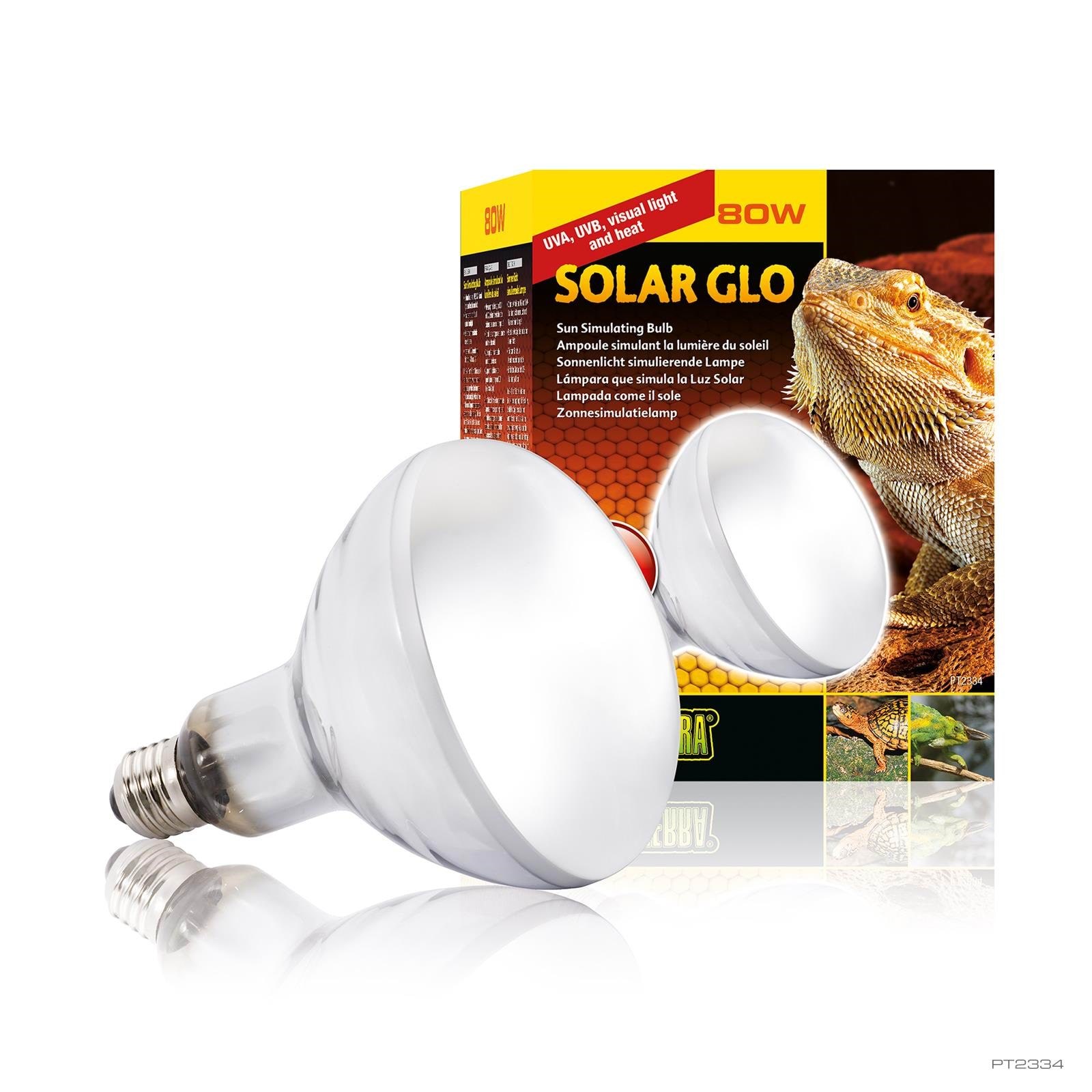 Exo Terra Solar-glo 80 Watts. Uva Uvb Infrared - Heatinglight