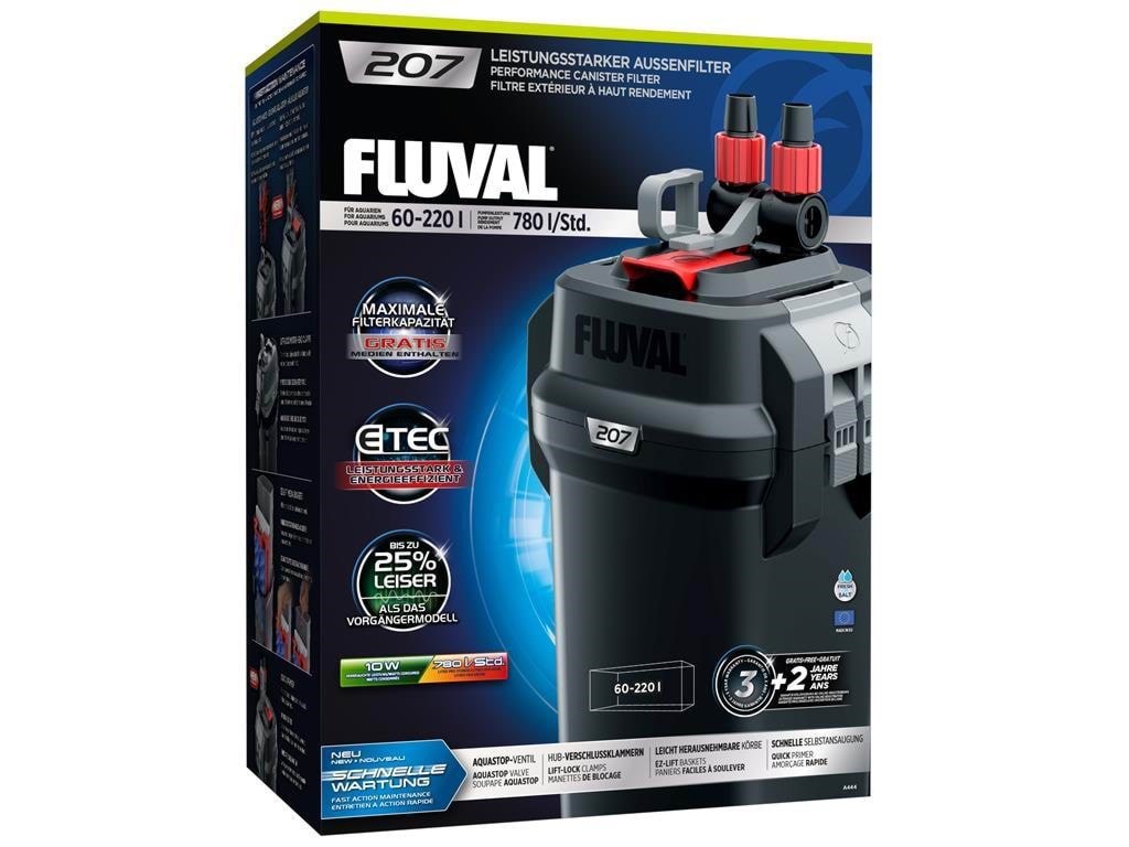 Fluval 207 780 Ltr./h. 10 Watts. 60-220 L - Fische