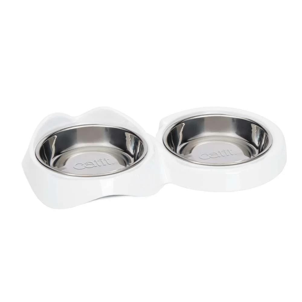 Catit Pixi Feeding Bowl Double White - Katzen H43875