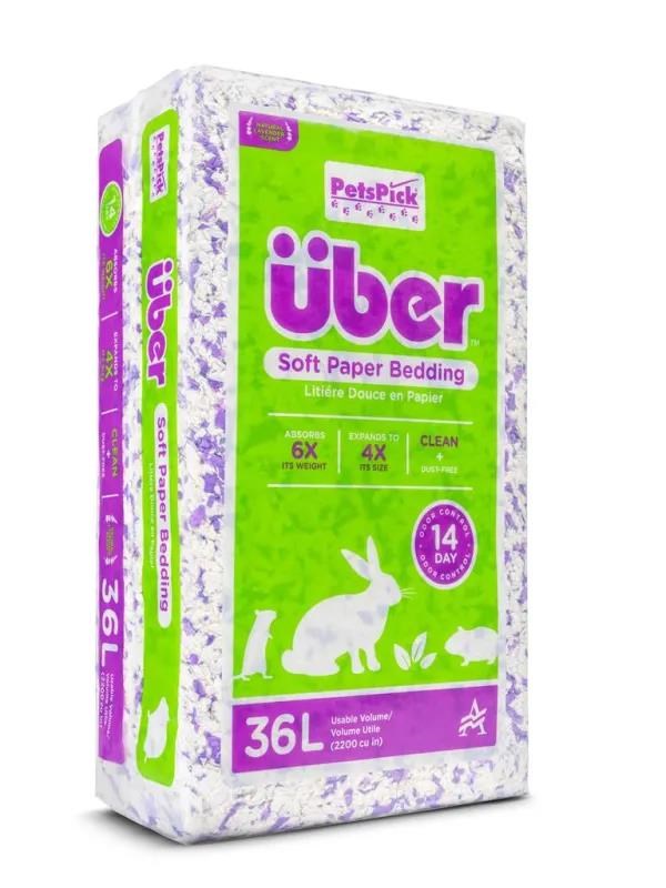 Über Paper Bedding 36 L Purple/white W/lavender Scent - Nagetiere