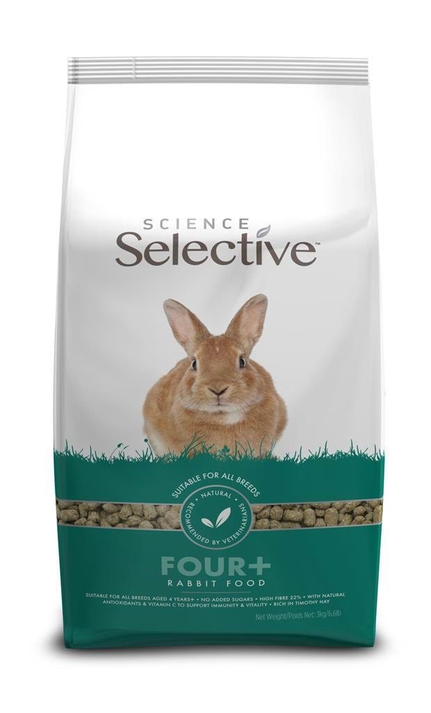 Science Selective Kaninchenfutter Four+ 3kg - Nagetiere