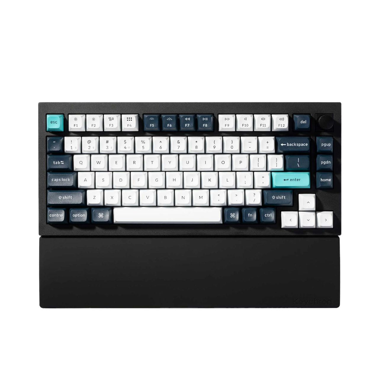 Keychron Silicone Palmrest V1/v2 Series / Q1/q2/q9 Series / P1 Series - Handgelenkstütze - Schwarz - Tastaturen