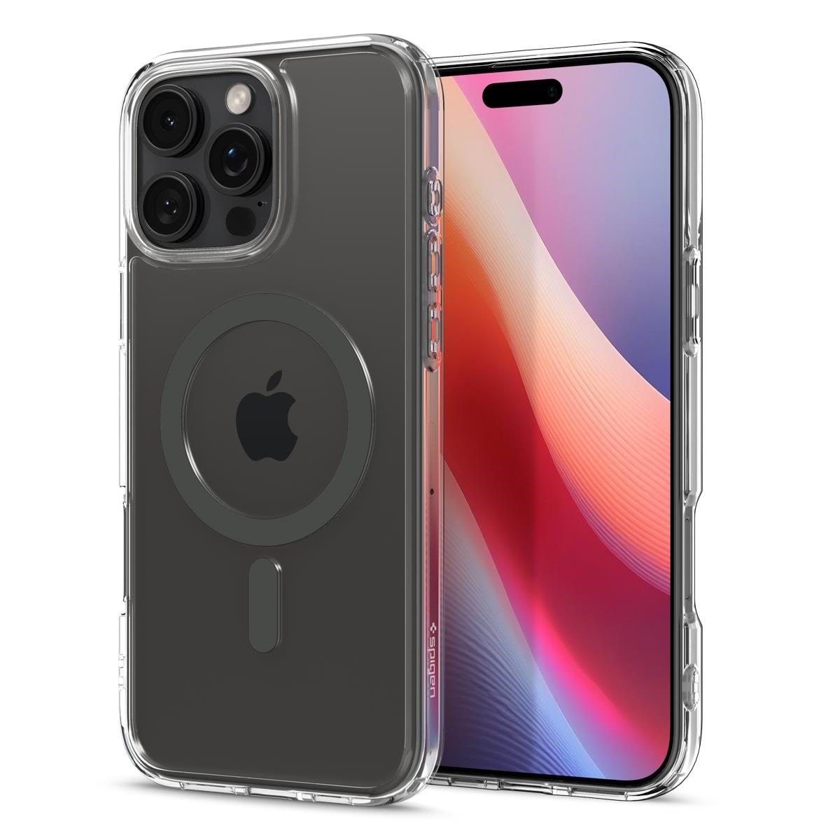 Spigen Ultra Hybrid Magsafe - Graphite - Iphone 16 Pro - Handys Cover Cases Acs08130