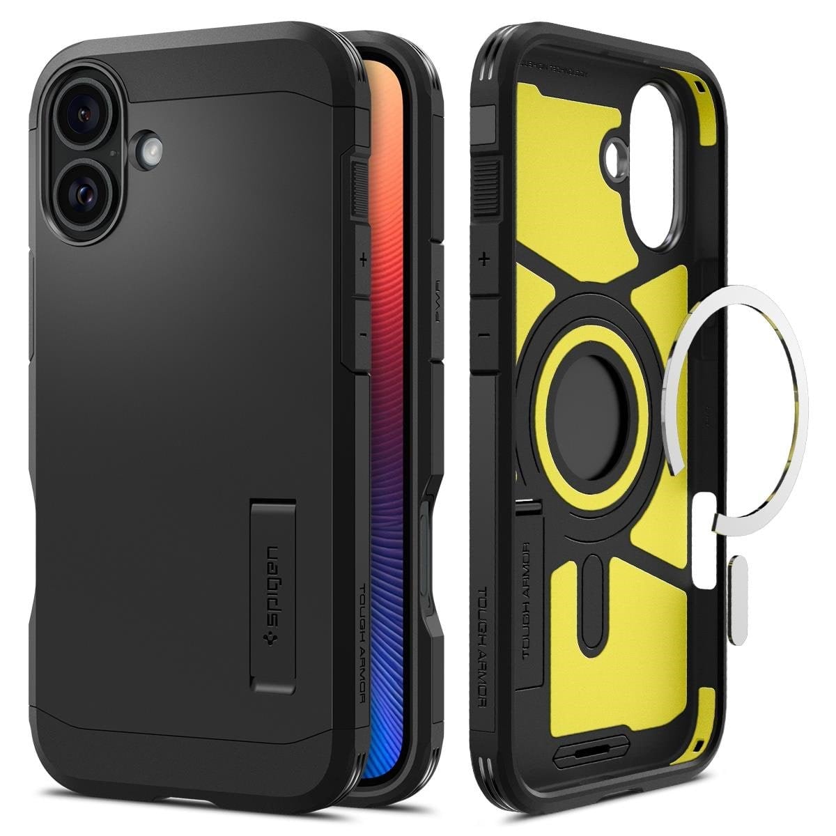 Spigen Tough Armor Magsafe - Black - Iphone 16 Plus - Handys Cover Cases