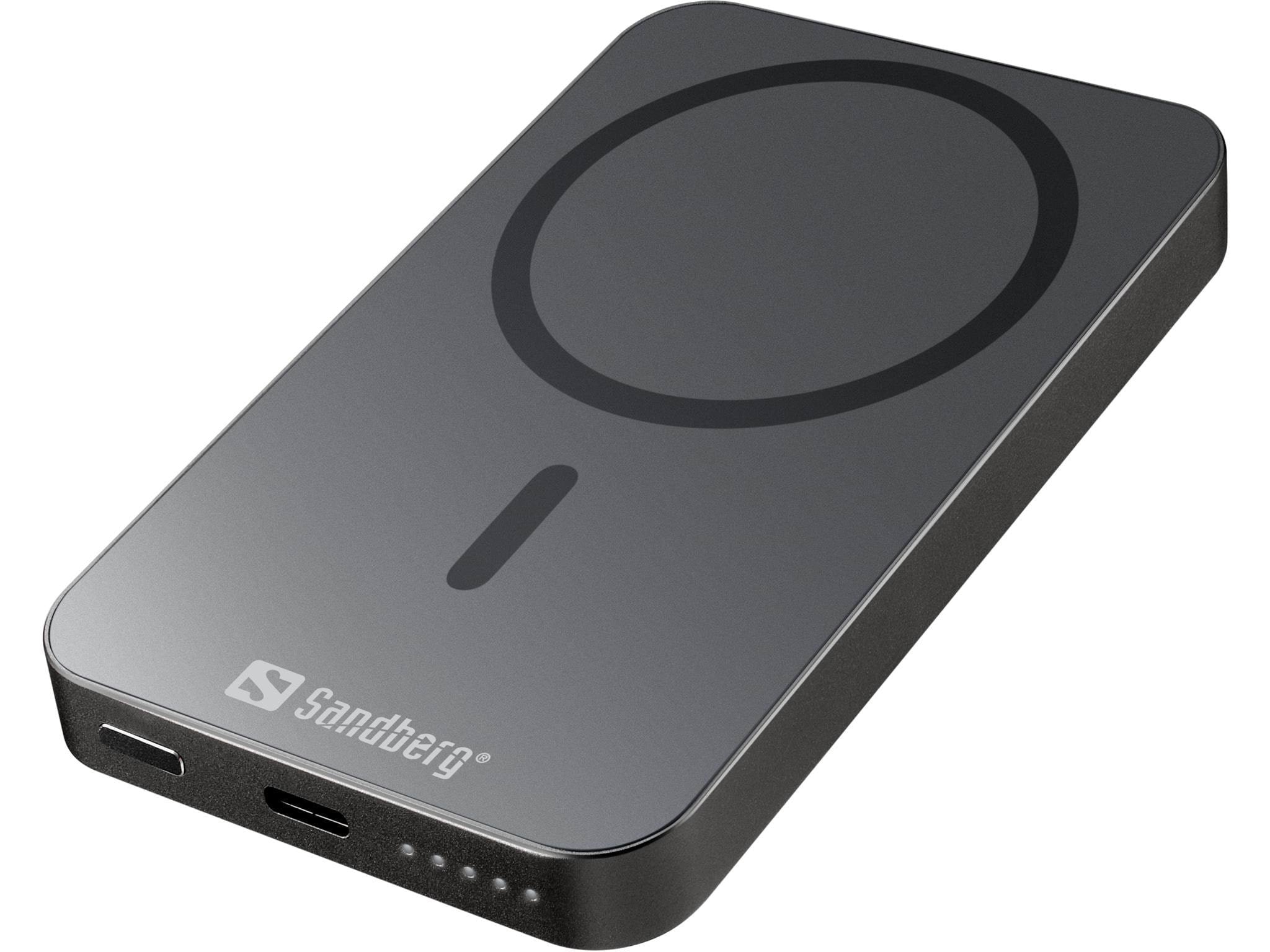 Sandberg Mag Wireless Powerbank 5000 Alu - 5000 Mah - Powerbank Akku