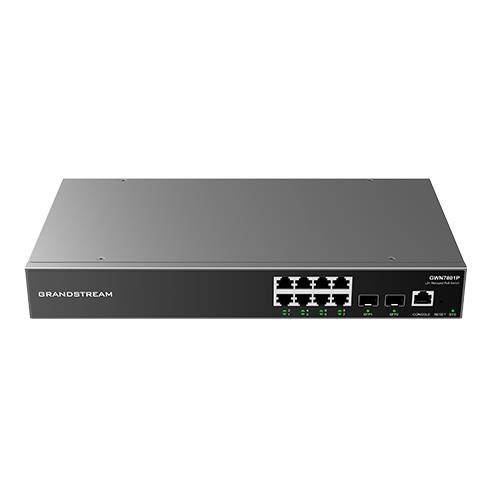 Grandstream Gwn7801p 8-port Gigabit Managed Switch Poe+ (120w) - Switches