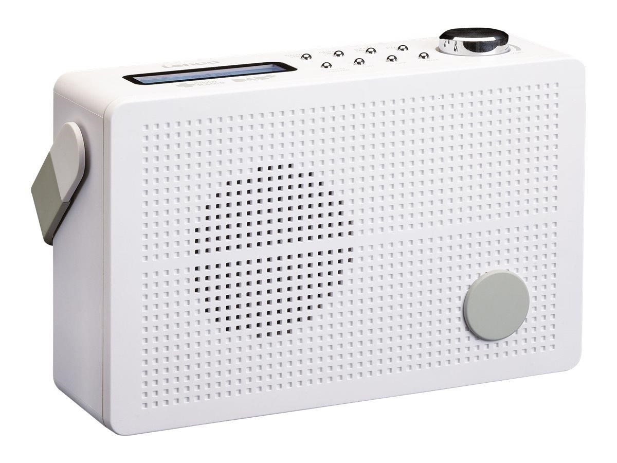 Lenco Pdr-030wh - Portable Dab+/FM Radio With Alarm Function - White - Dab/dab+/FM - Mono - Dab Netzwerk Und Radiowecker