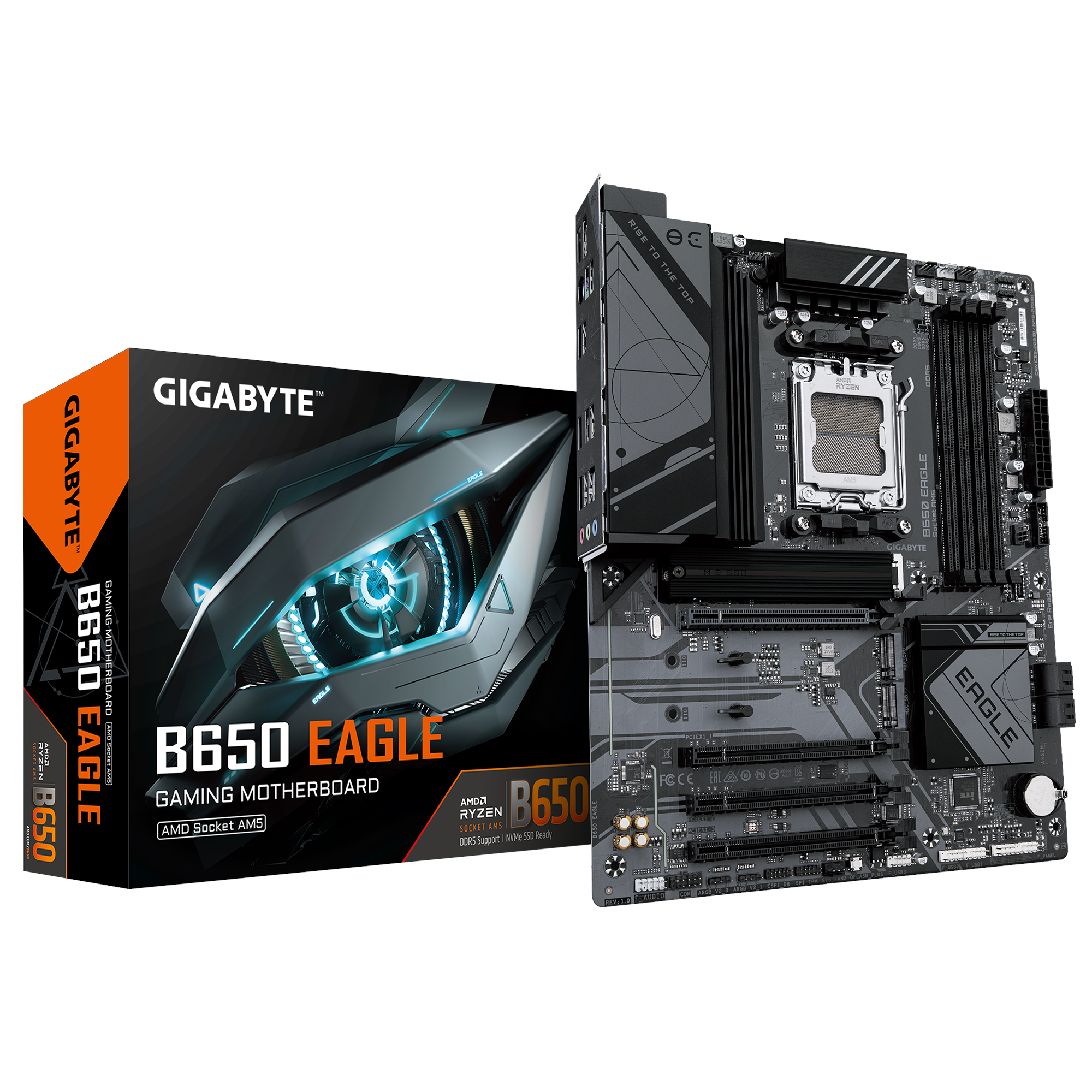 Gigabyte B650 Eagle Mainboard - Amd B650 - Amd Am5 - Ddr5 Ram - Atx