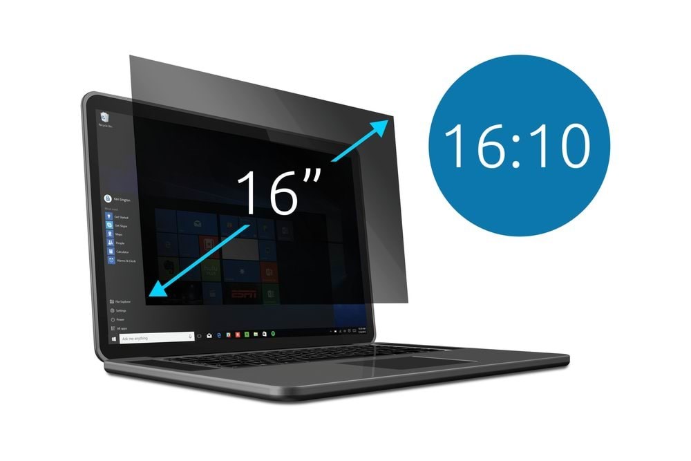 Kensington 16" (16:10) Blickschutzfilter - 2-fach, Abnehmbar Für Laptops - Systemzubehoer 628662