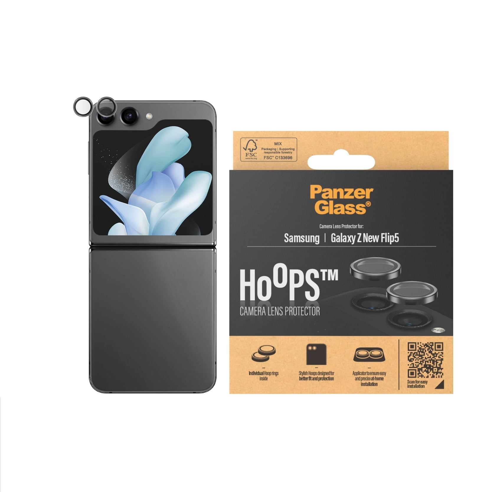 Panzerglass Hoops Lens Protector Samsung Galaxy Z Flip6 - Handys Schutzfolie Panzer7372