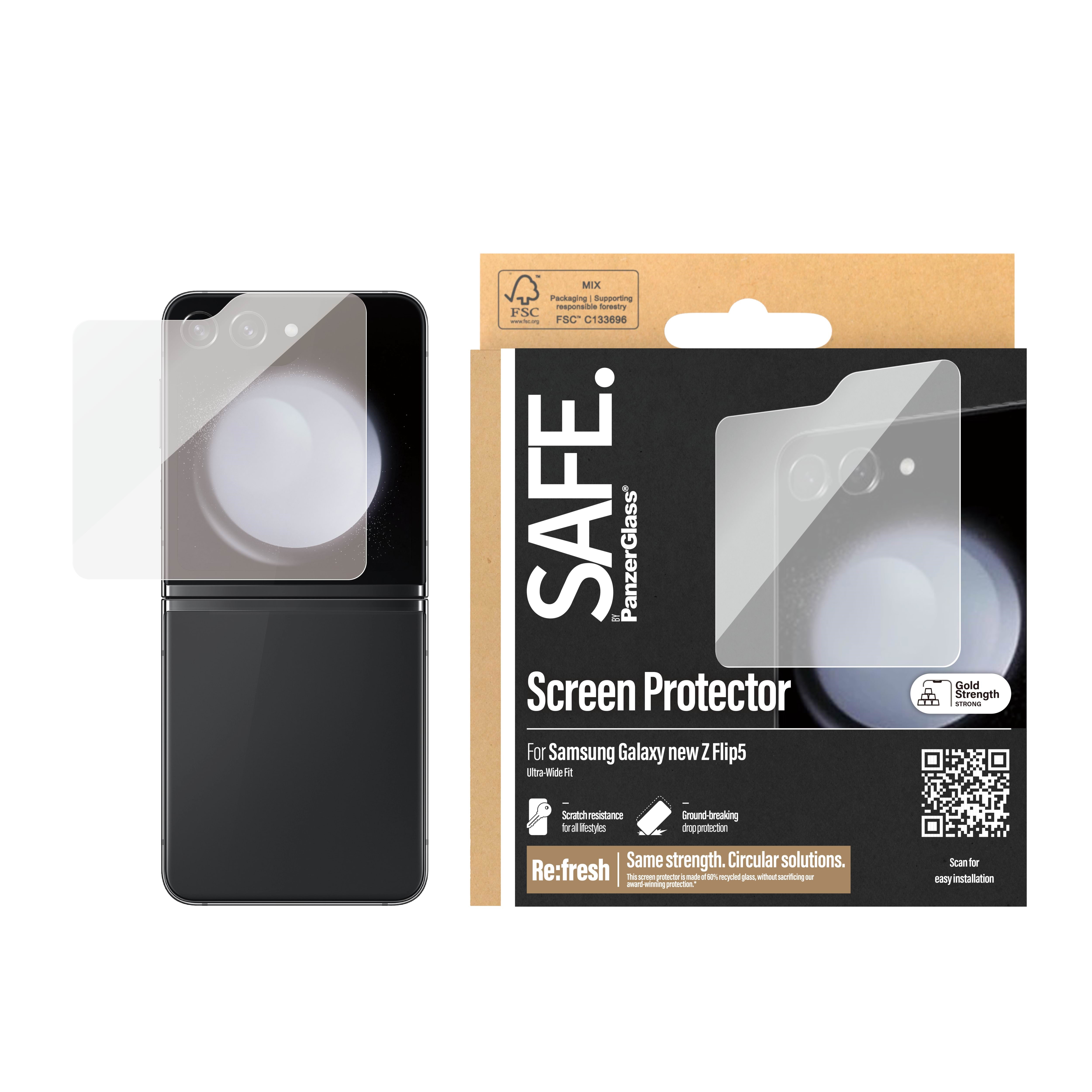 Safe by Panzerglass Screen Protector Samsung Galaxy Z Flip6 | Classic Fit - Handys Schutzfolie