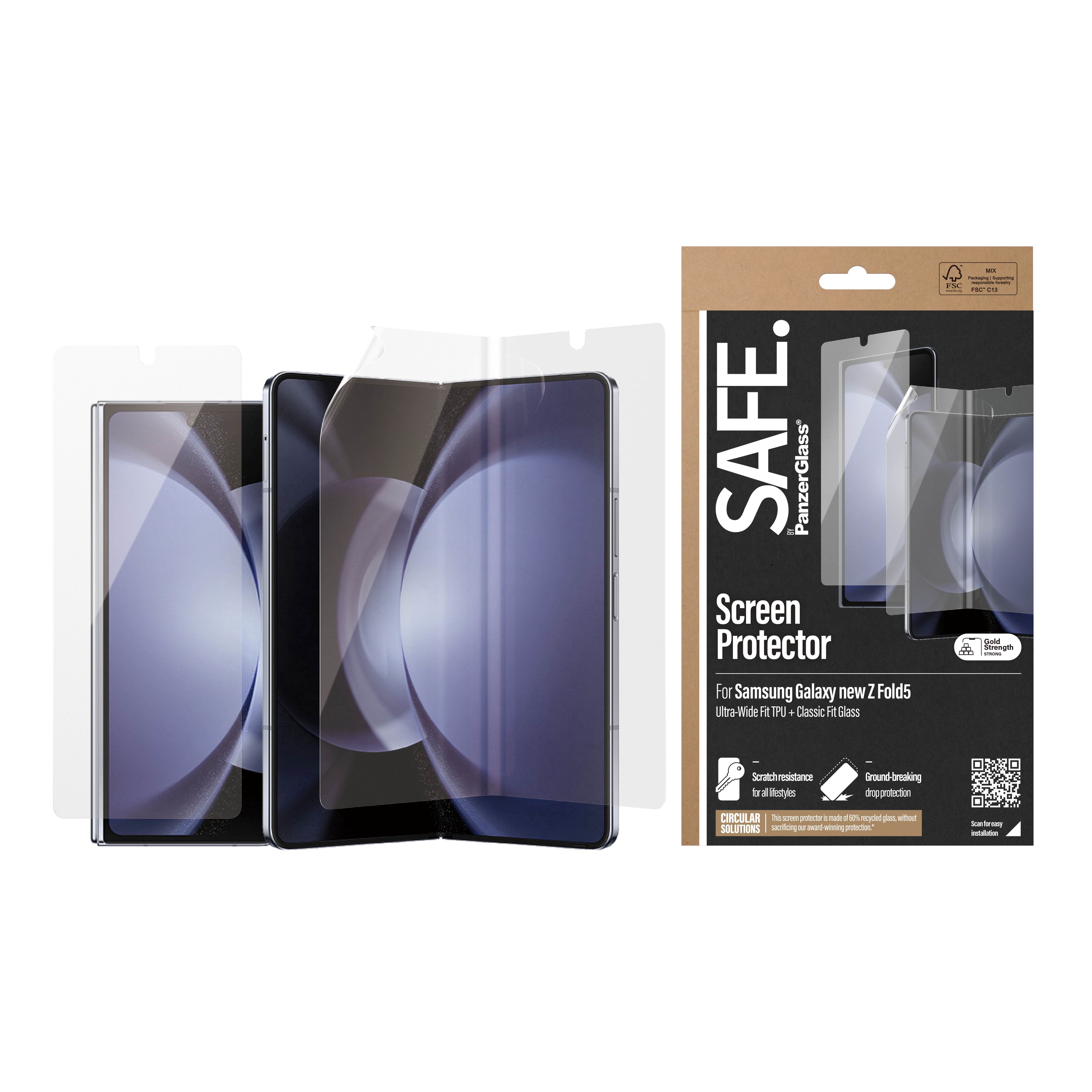 Safe by Panzerglass Screen Protector Samsung Galaxy Z Fold6 | Glass & Film - Handys Schutzfolie Safe95869