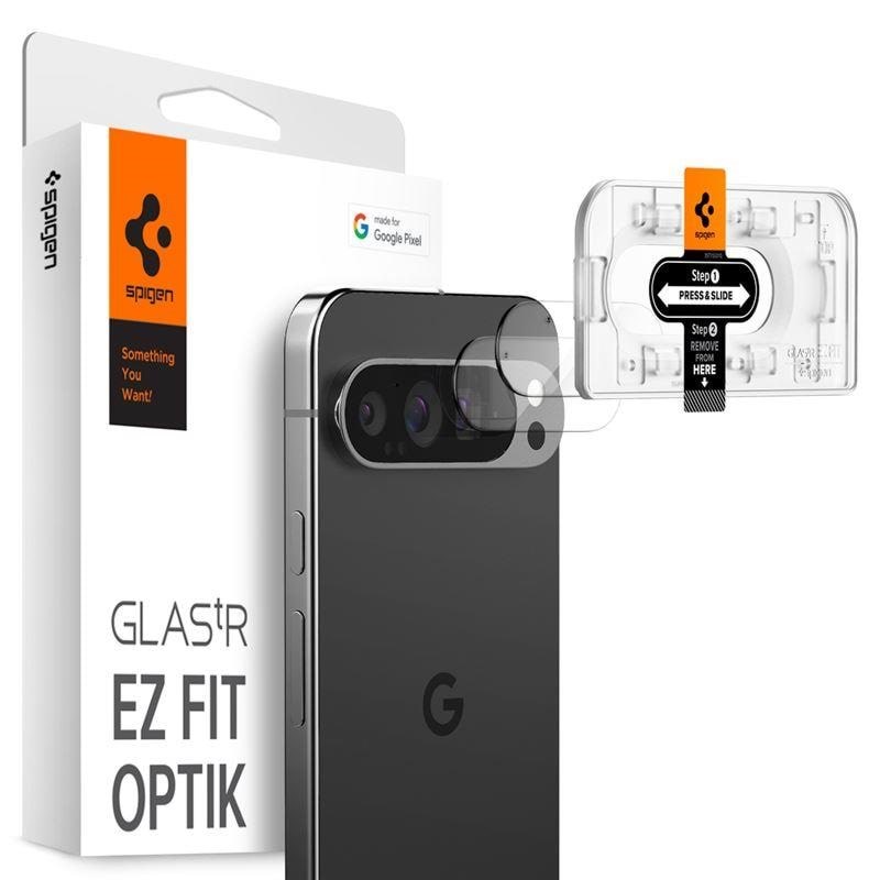 Spigen Glass tR EZ Fit Optik 2 Pack - Crystal Clear - Google Pixel 9 Pro - Handys Anderes Zubehoer Agl08444